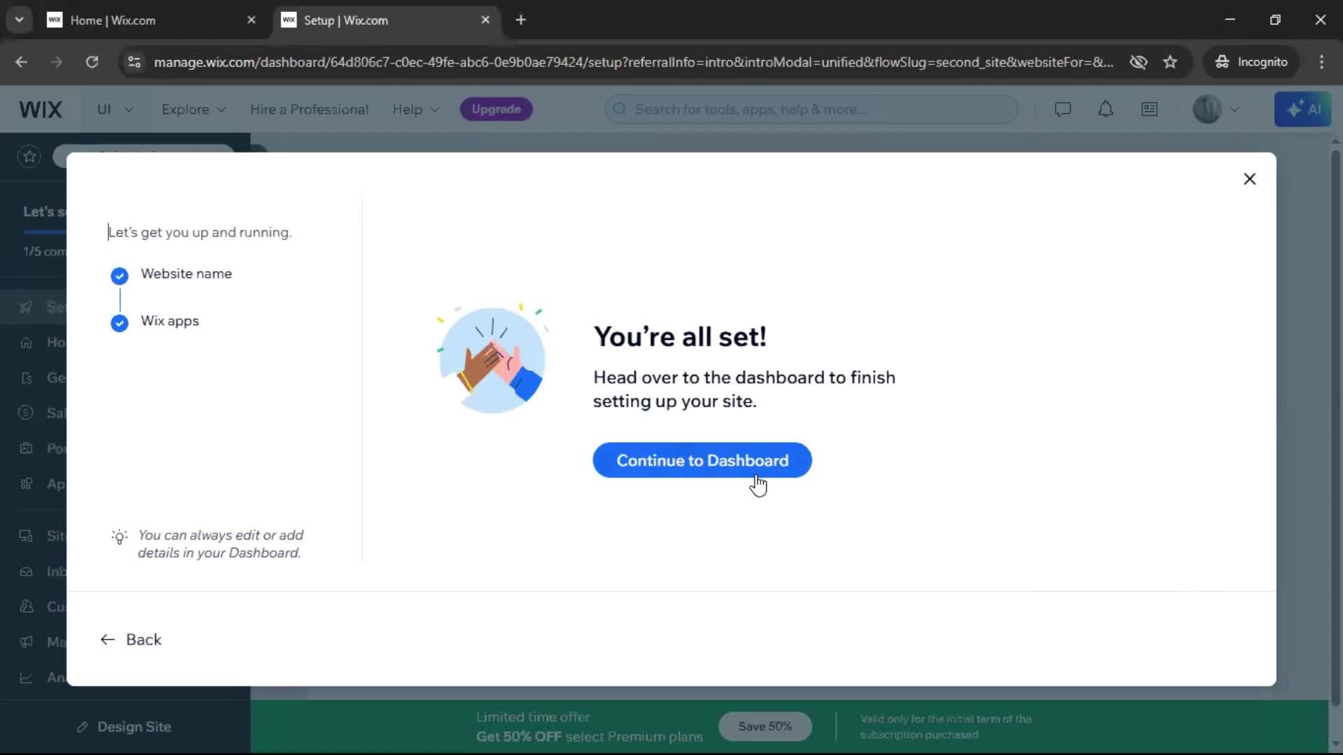 Creating a website screenshot