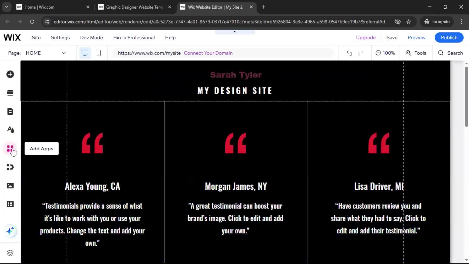 Creating a website screenshot