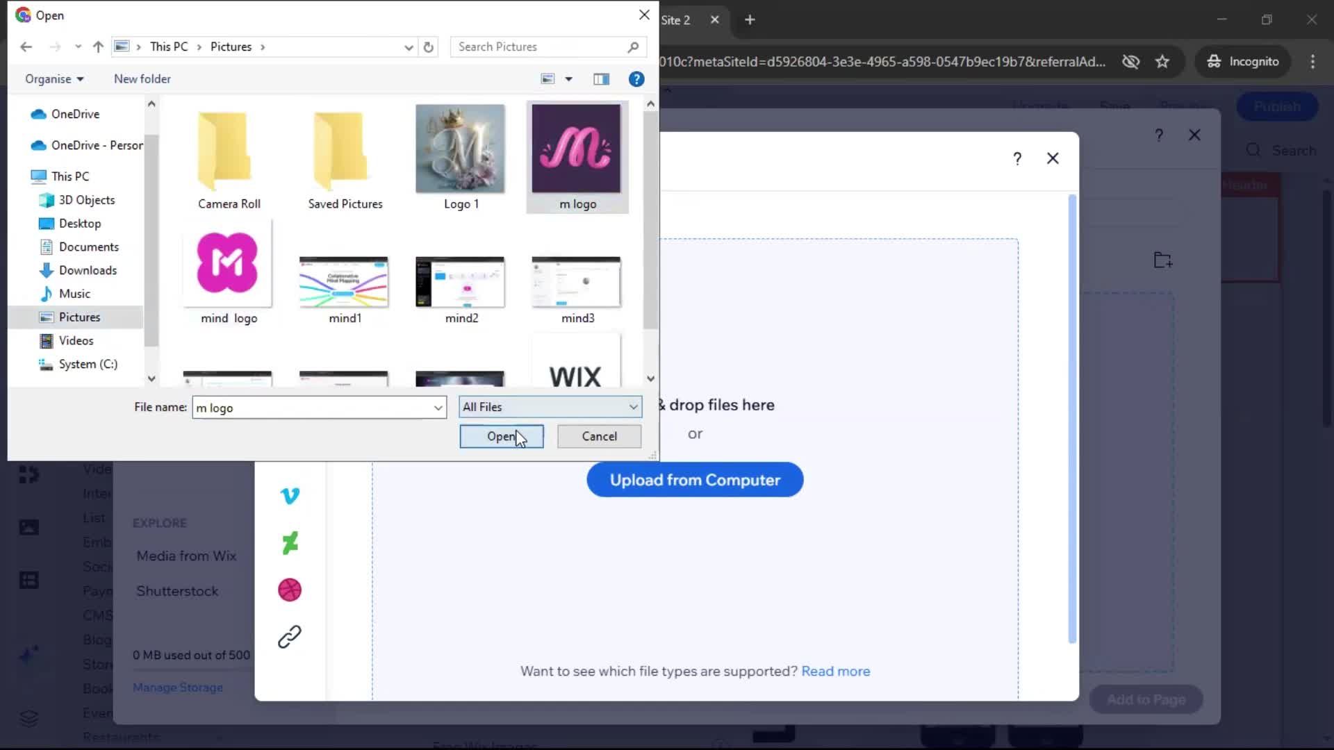 Creating a website screenshot
