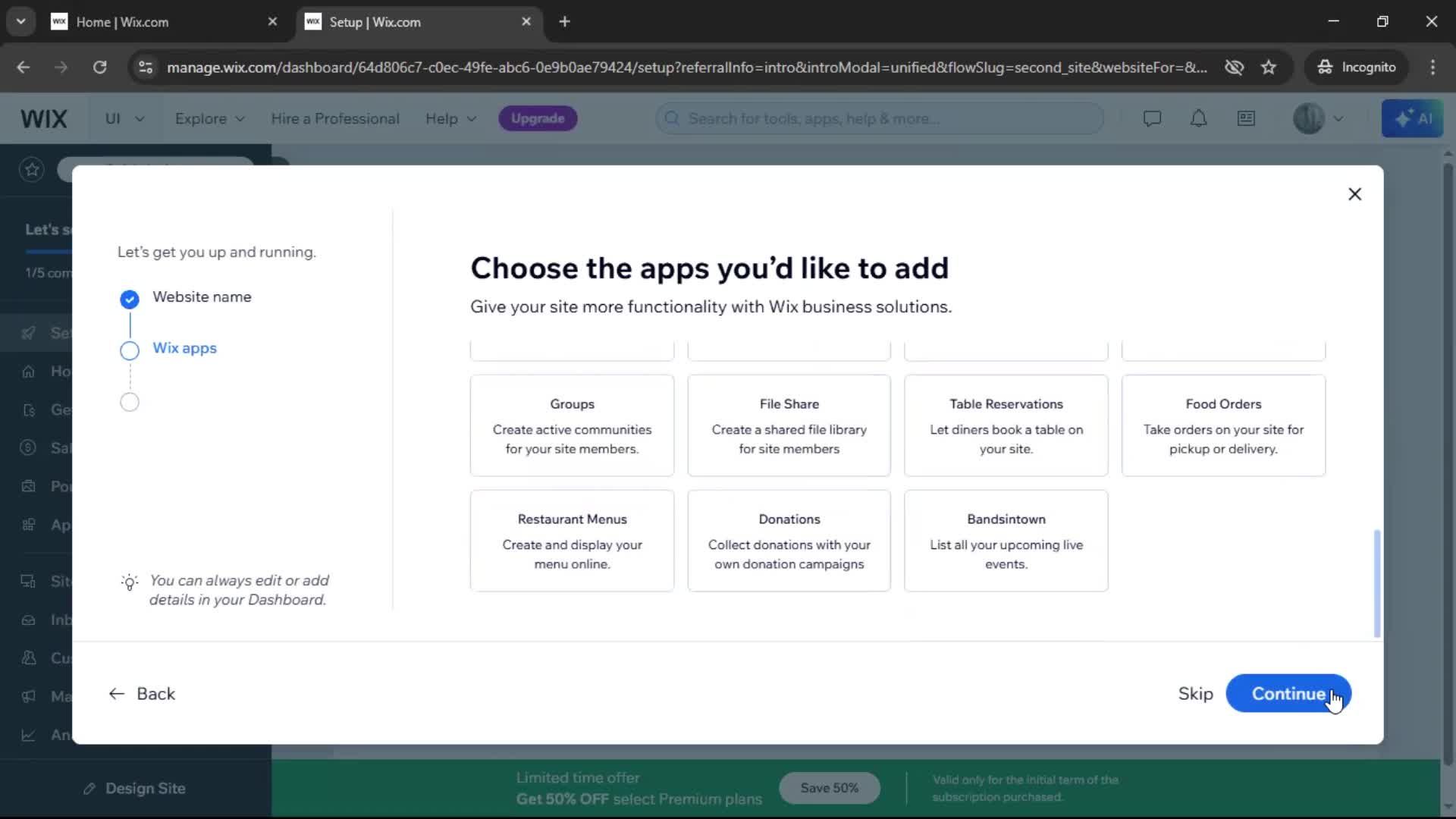 Creating a website screenshot
