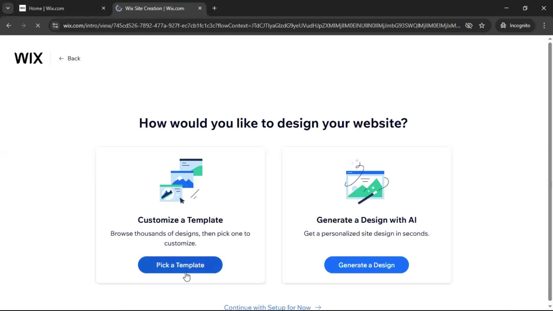 Creating a website screenshot