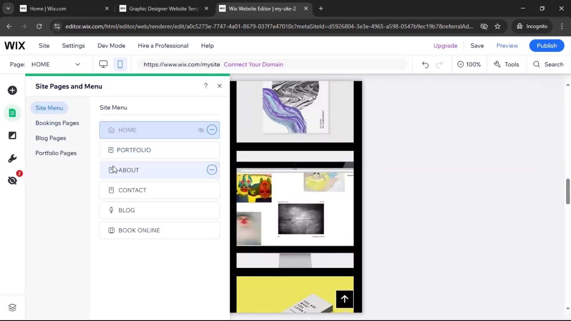 Creating a website screenshot