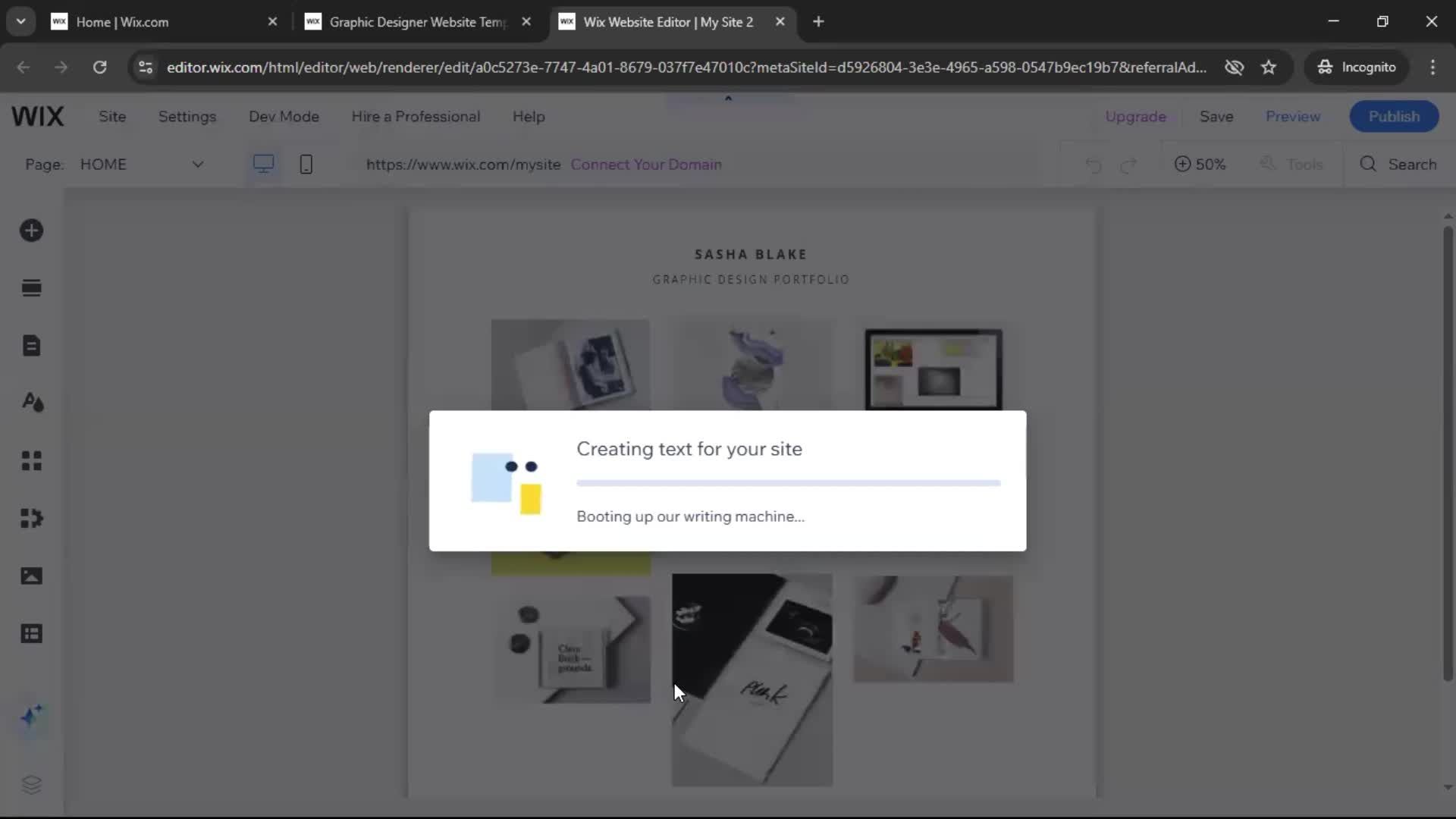 Creating a website screenshot