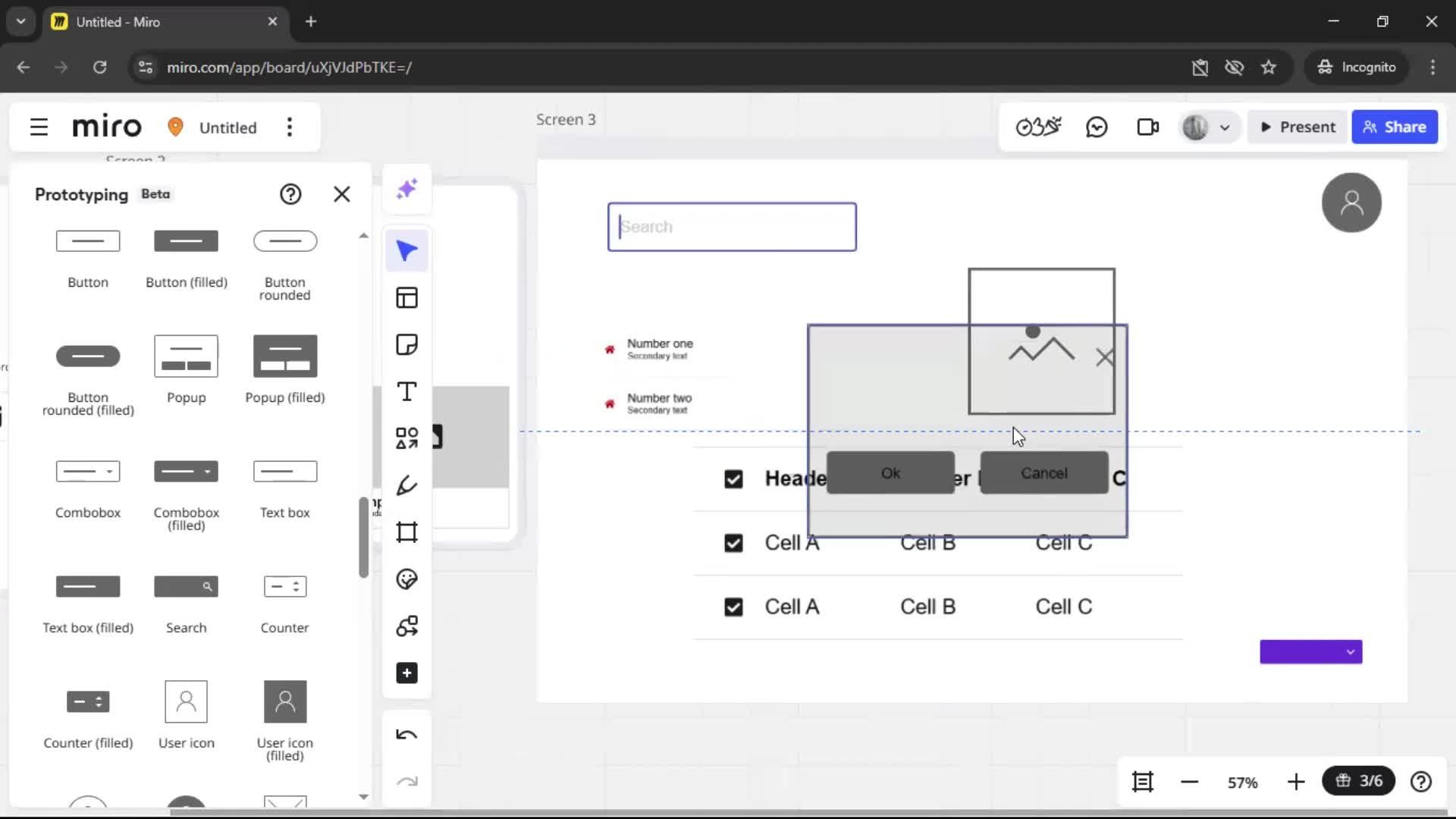 Creating a wireframe screenshot