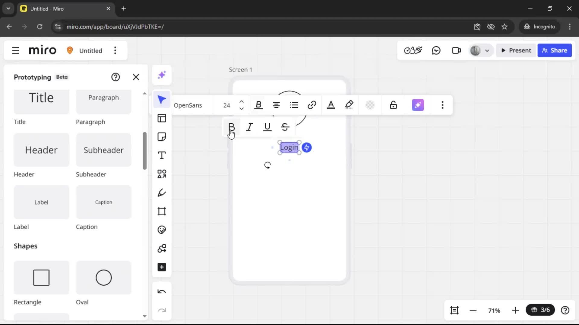 Creating a wireframe screenshot