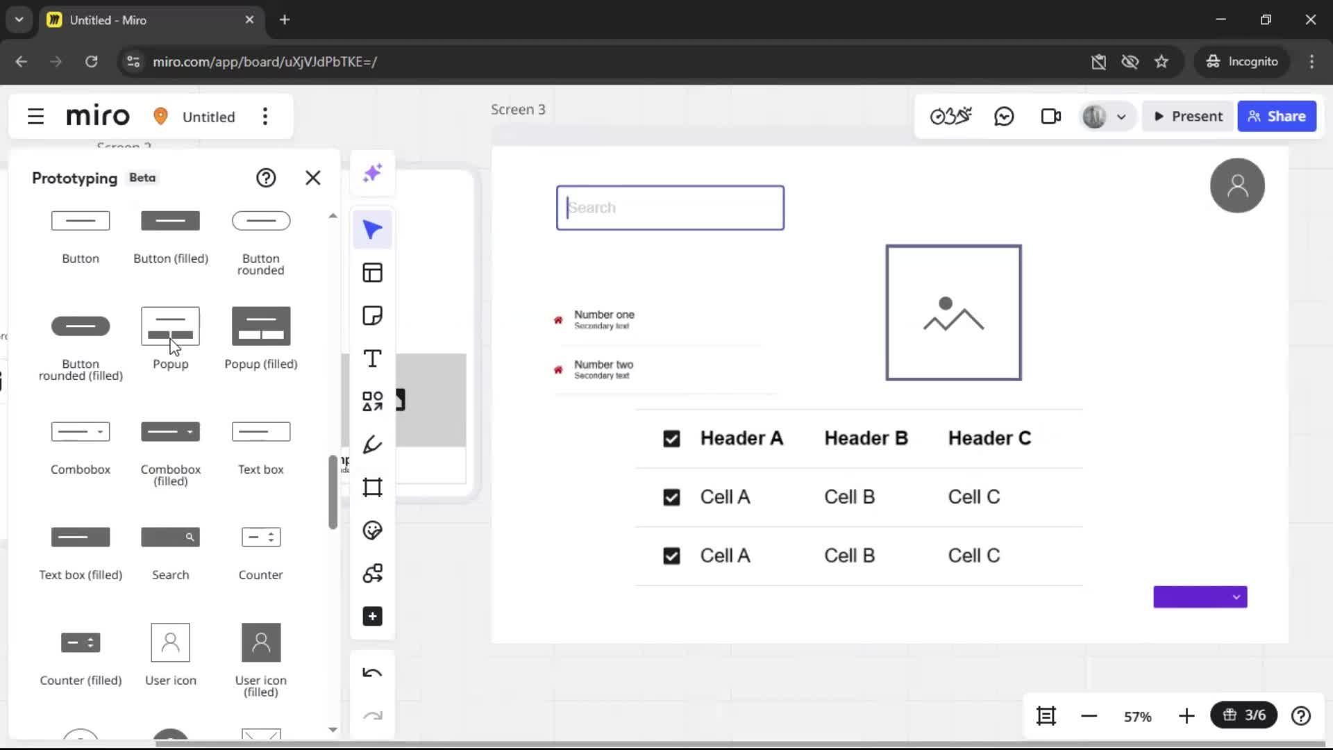 Creating a wireframe screenshot