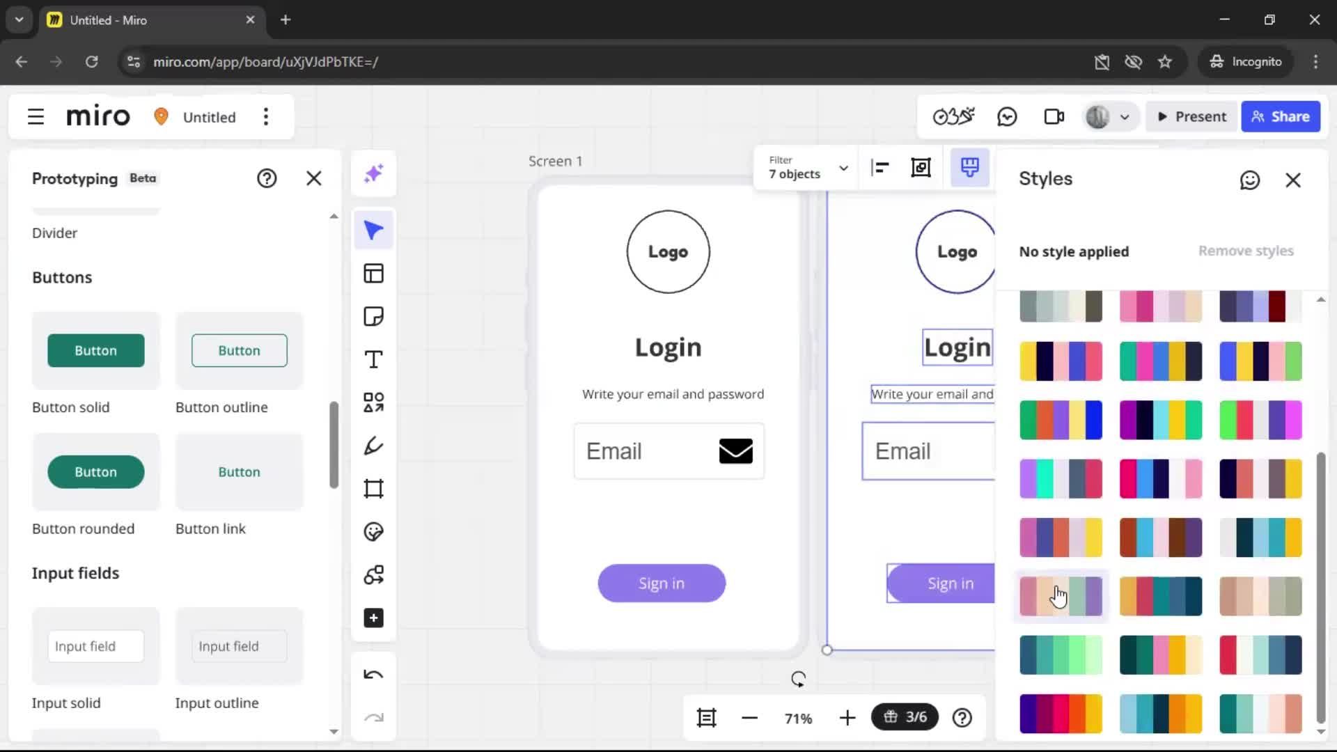 Creating a wireframe screenshot