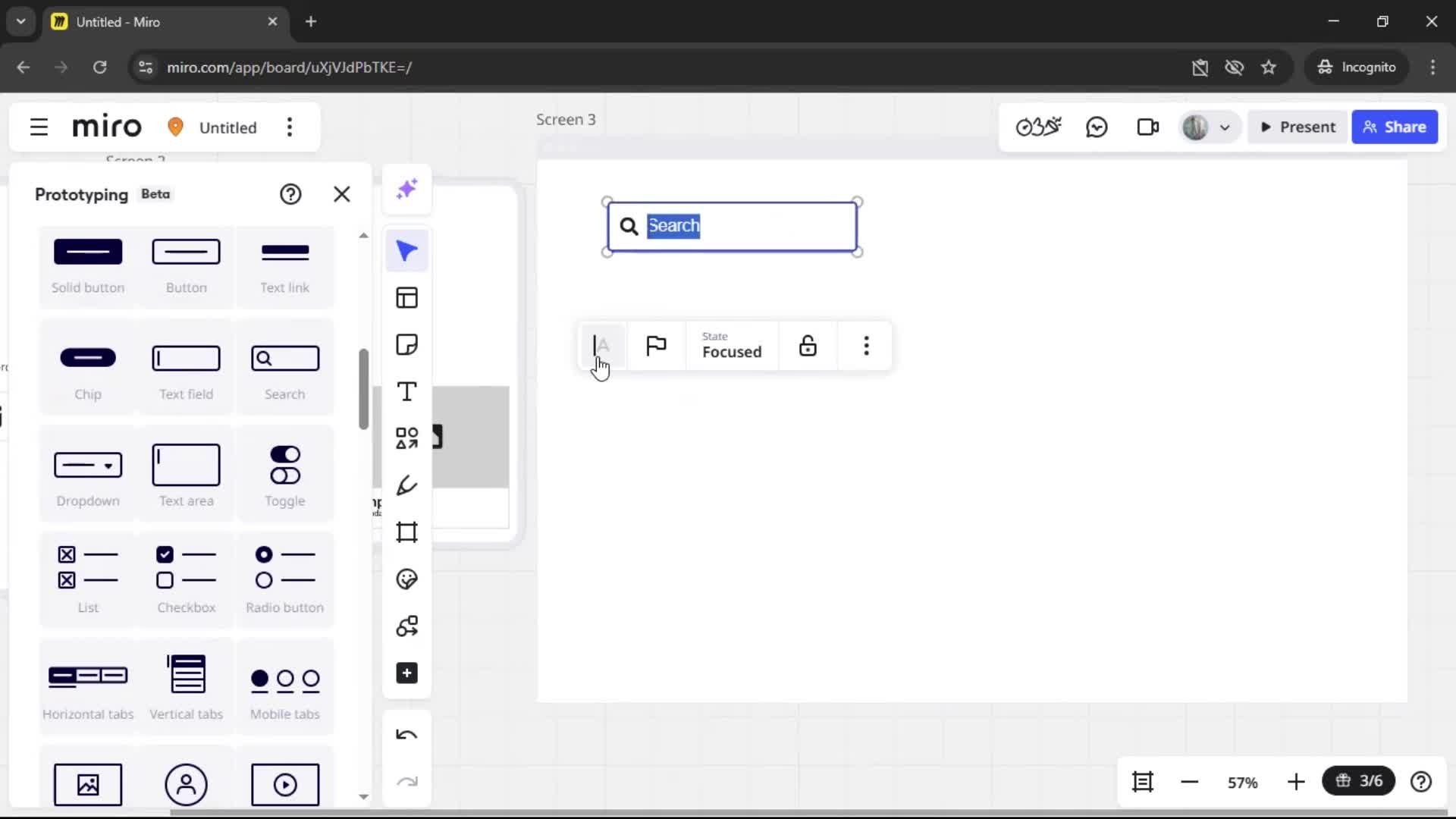 Creating a wireframe screenshot