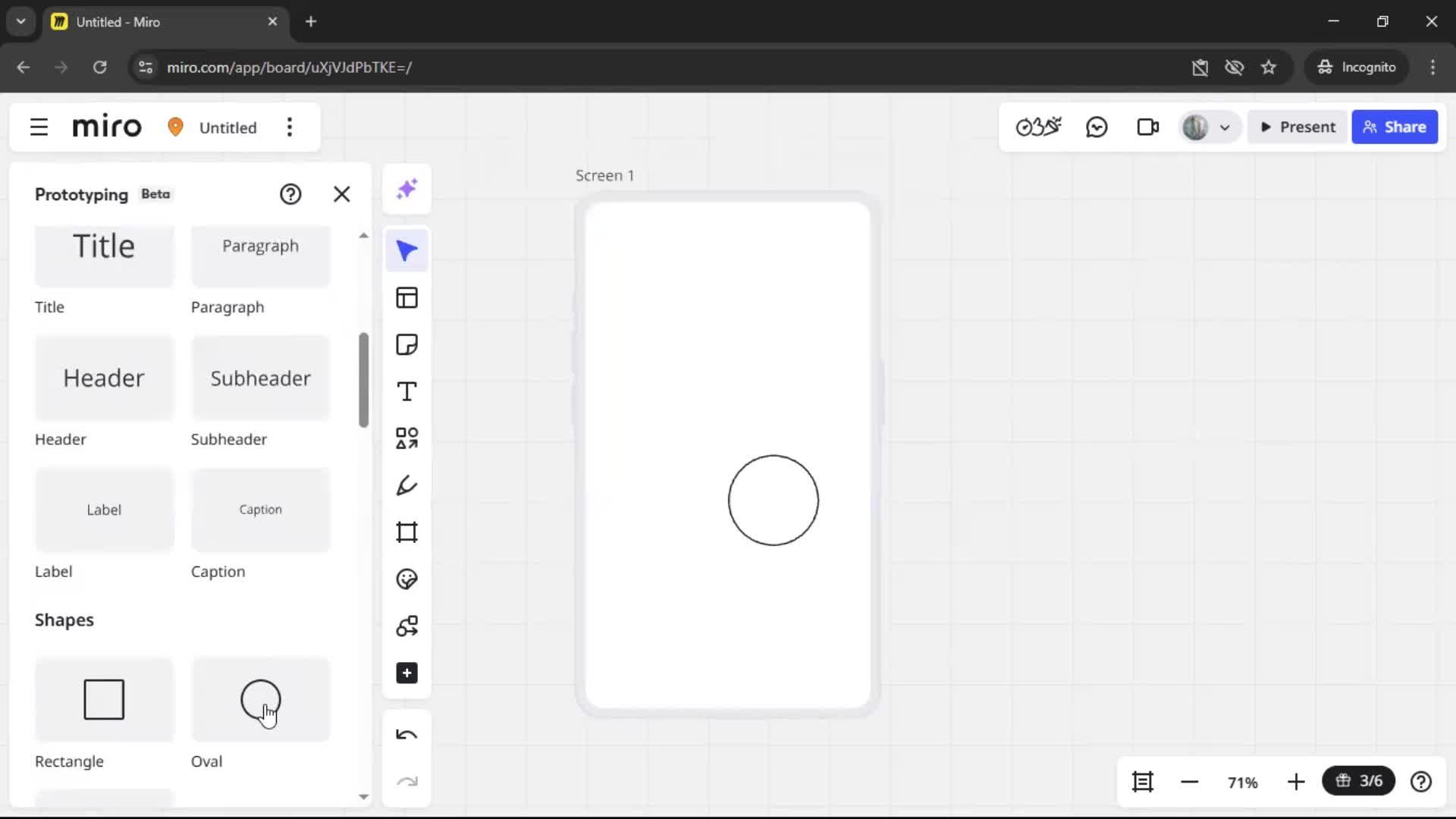 Creating a wireframe screenshot