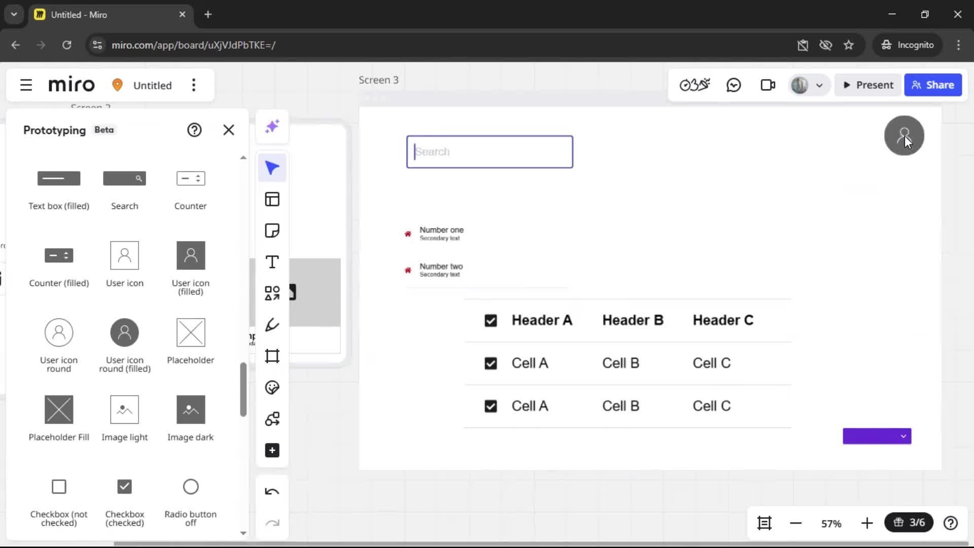 Creating a wireframe screenshot