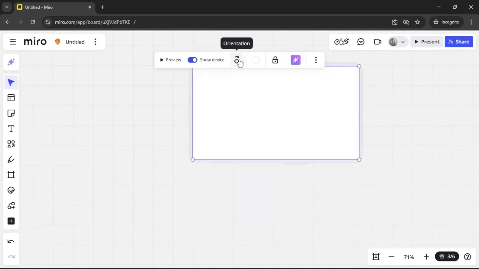 Creating a wireframe screenshot