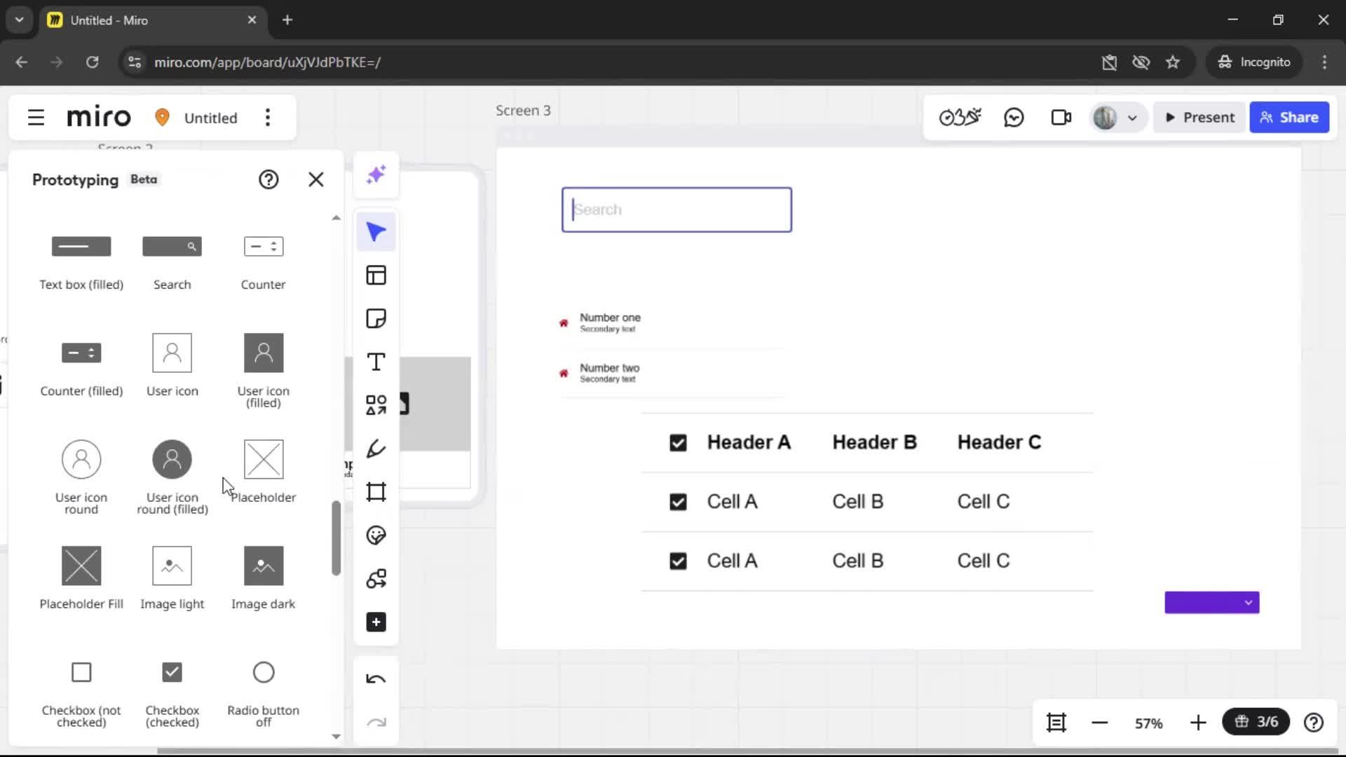 Creating a wireframe screenshot