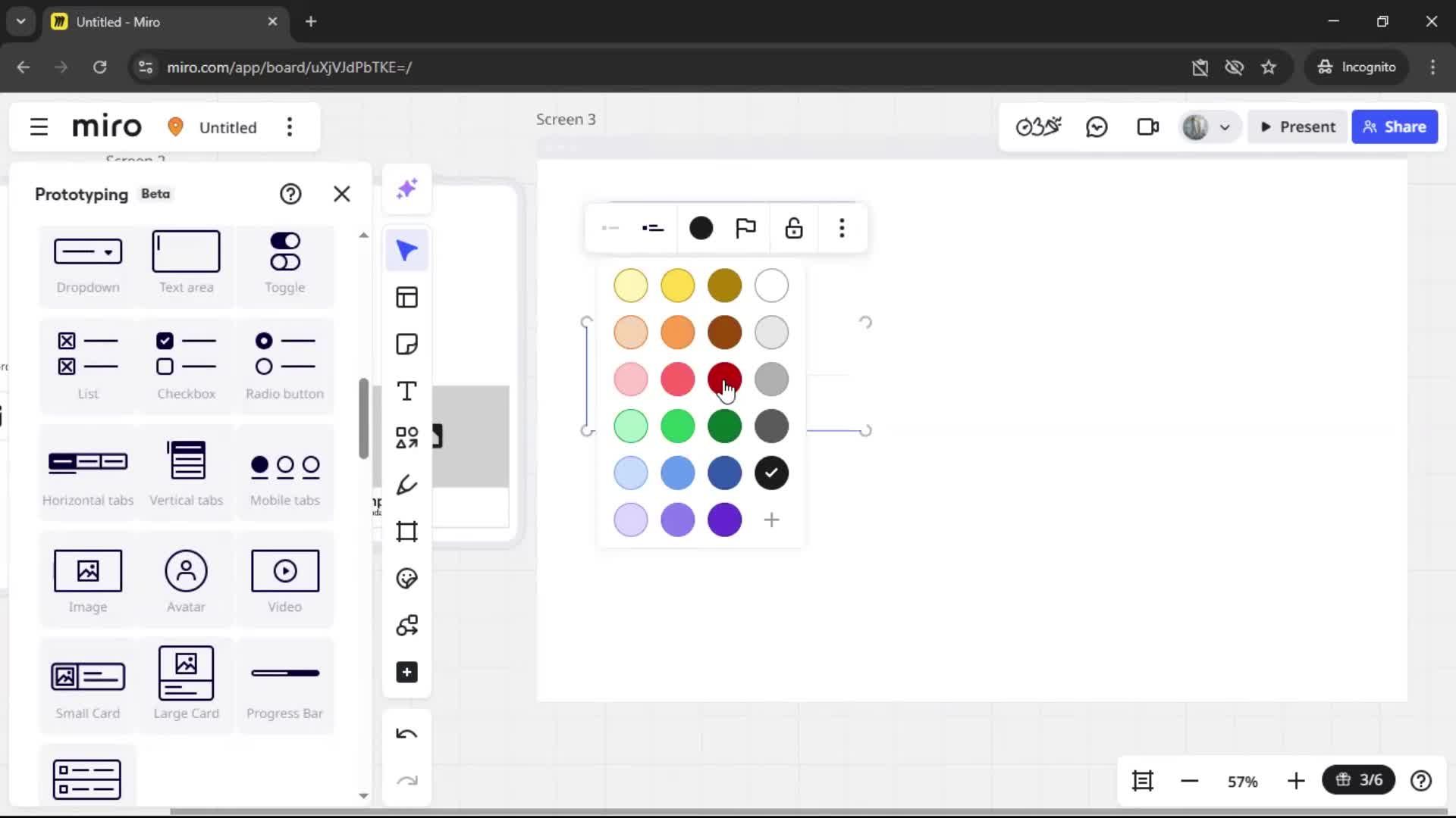 Creating a wireframe screenshot