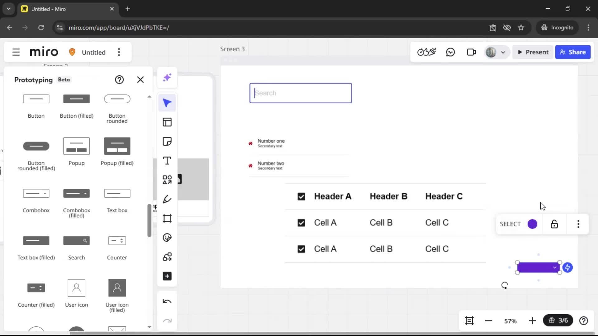 Creating a wireframe screenshot