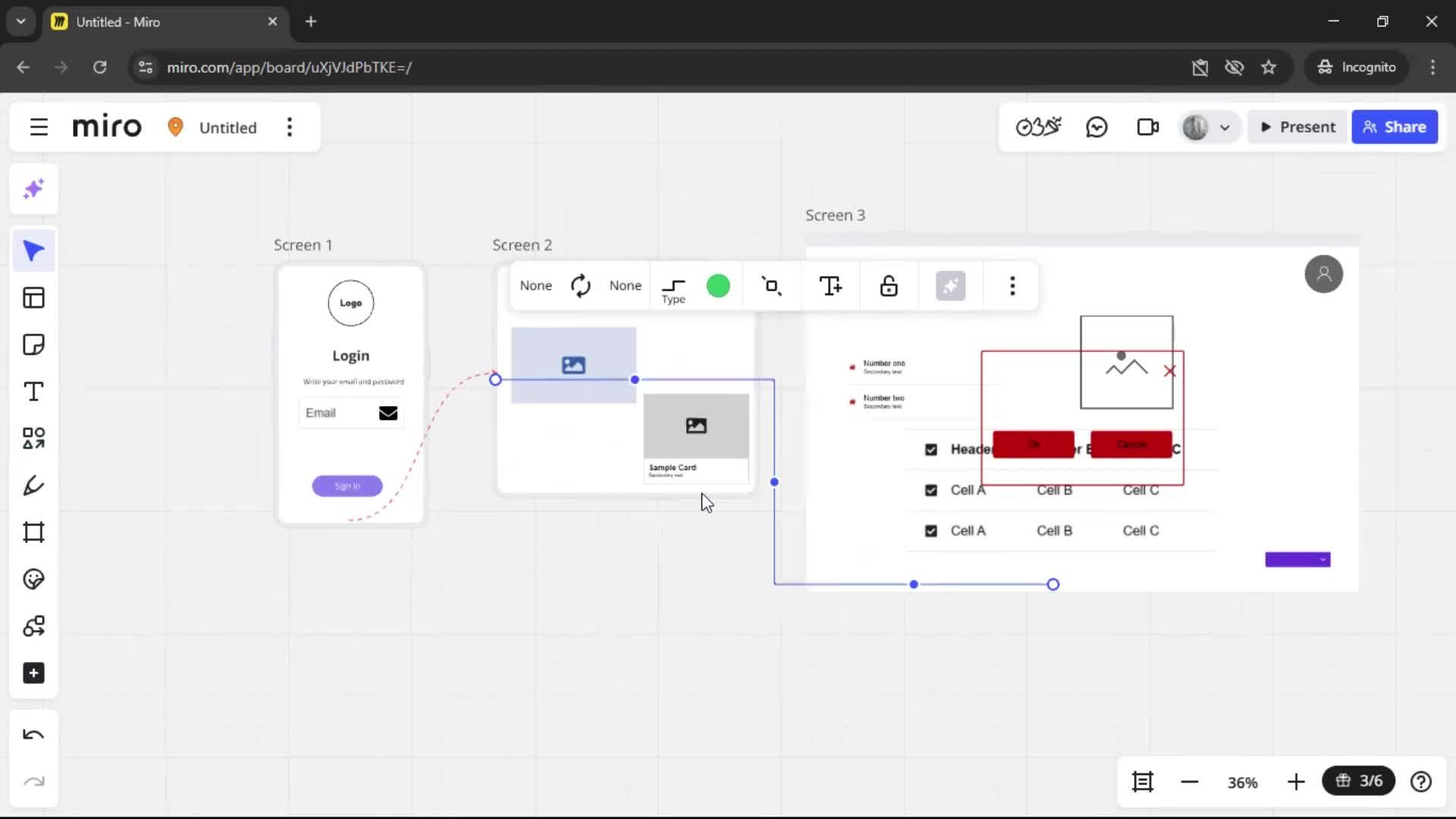 Creating a wireframe screenshot