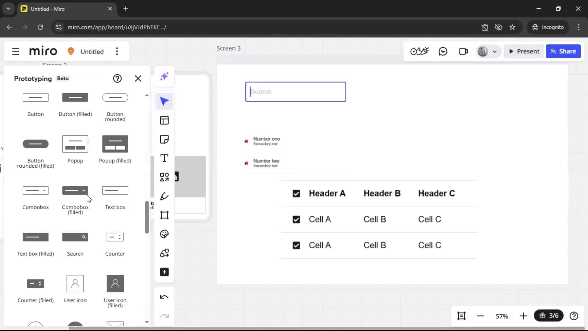 Creating a wireframe screenshot