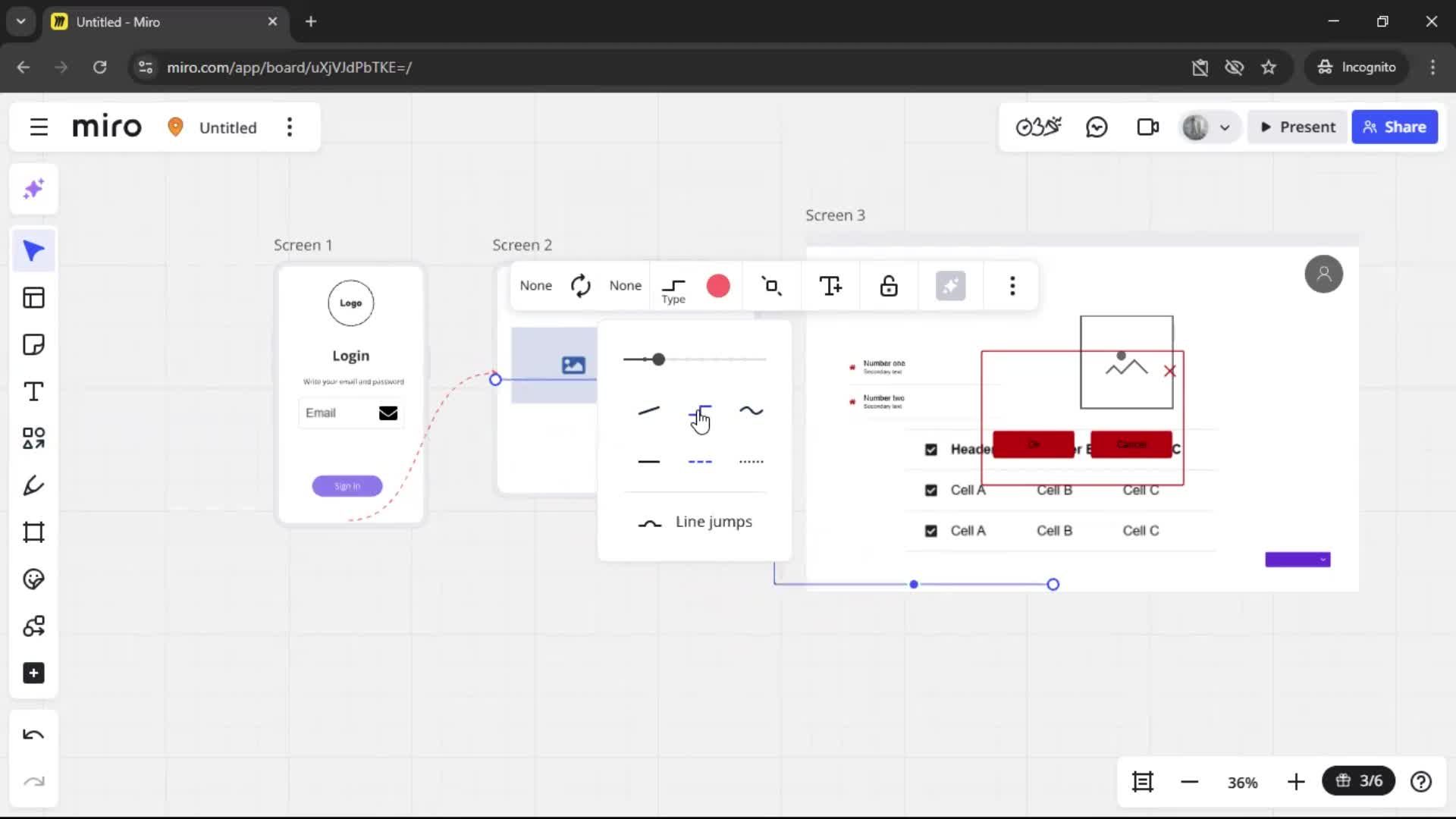Creating a wireframe screenshot