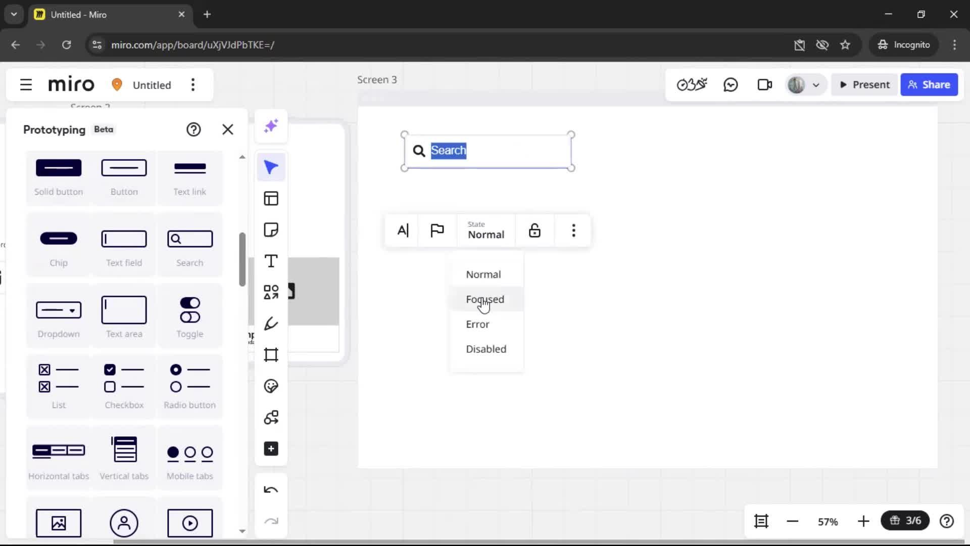 Creating a wireframe screenshot