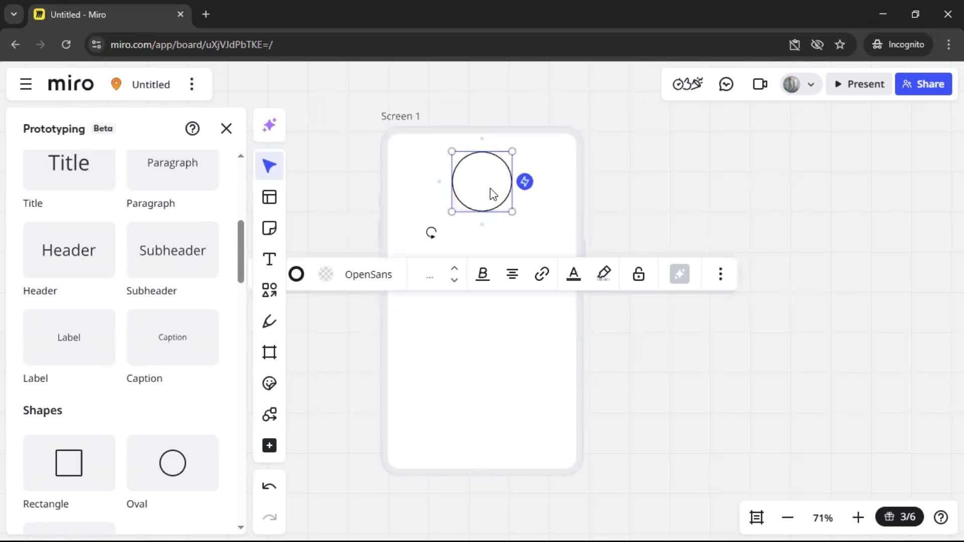 Creating a wireframe screenshot