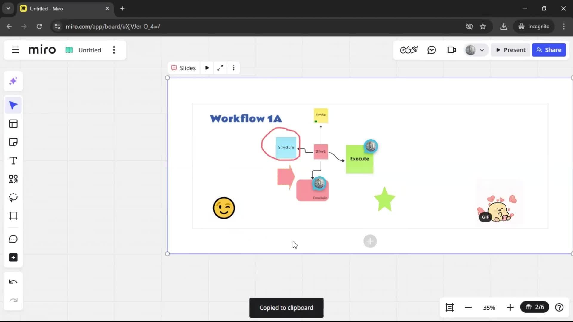 Creating a flowchart screenshot