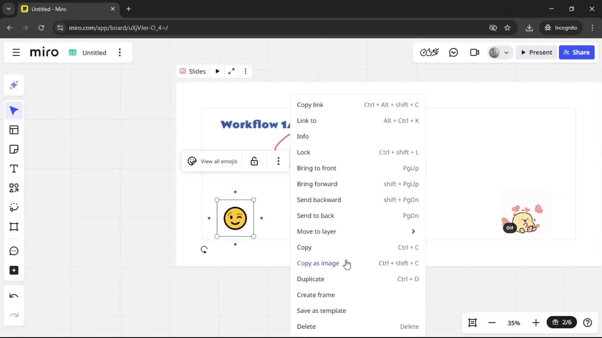 Creating a flowchart screenshot