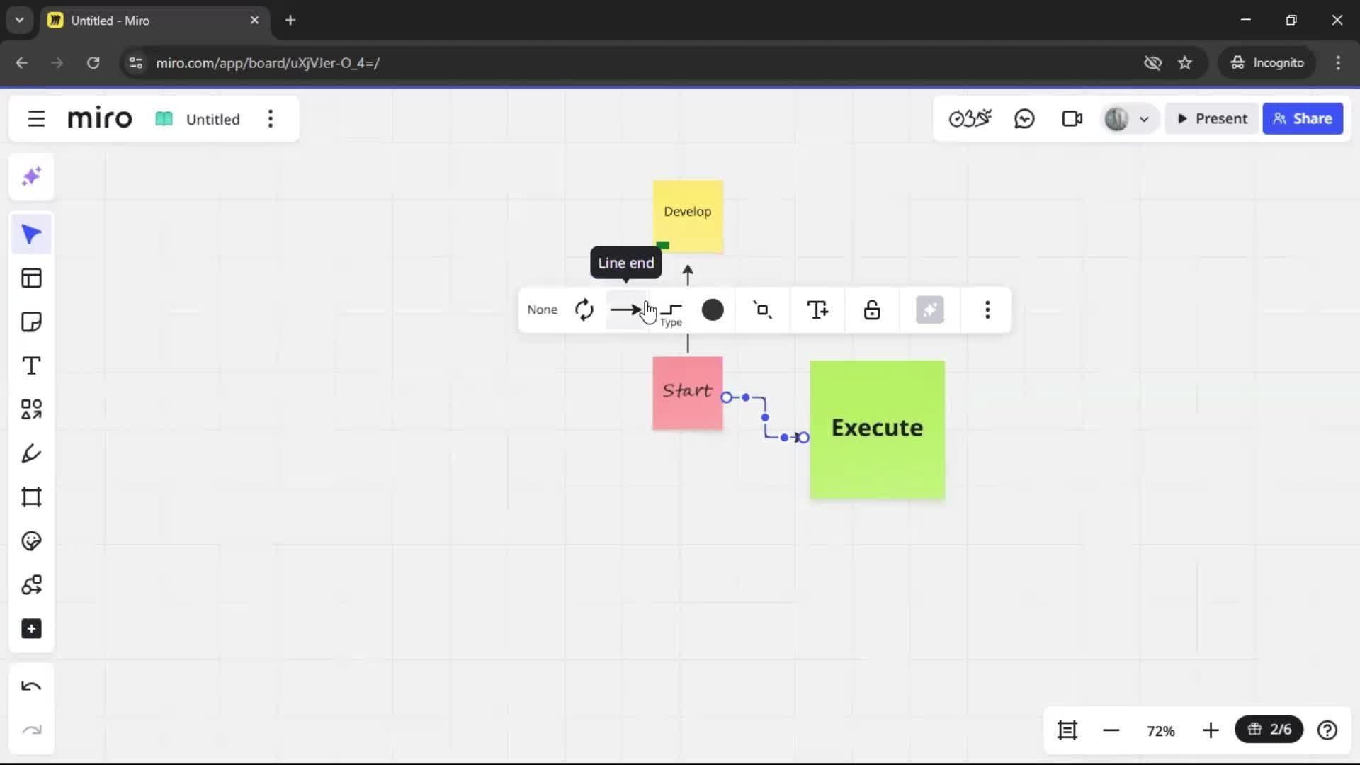 Creating a flowchart screenshot