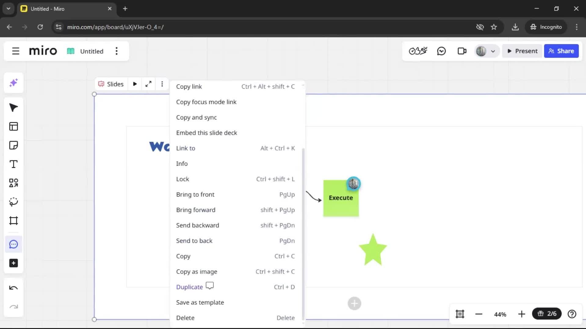 Creating a flowchart screenshot