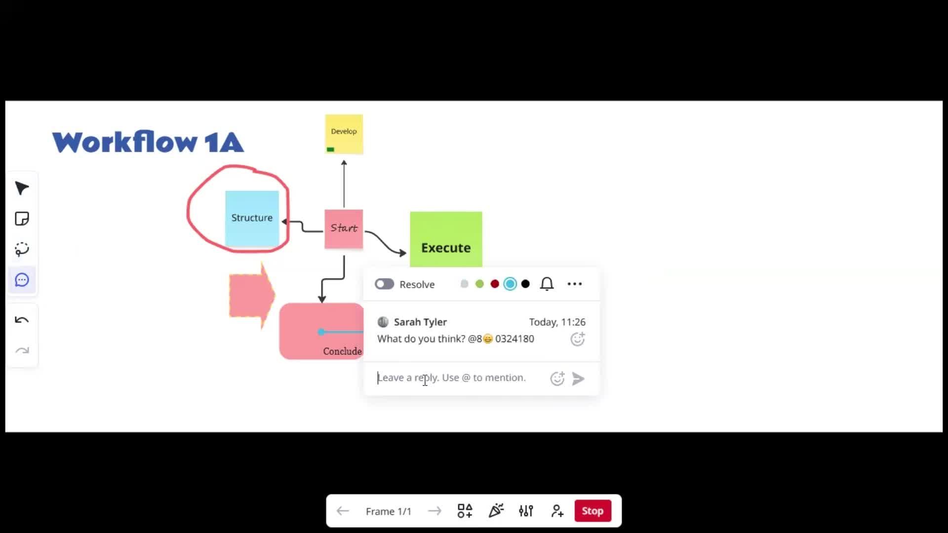 Creating a flowchart screenshot