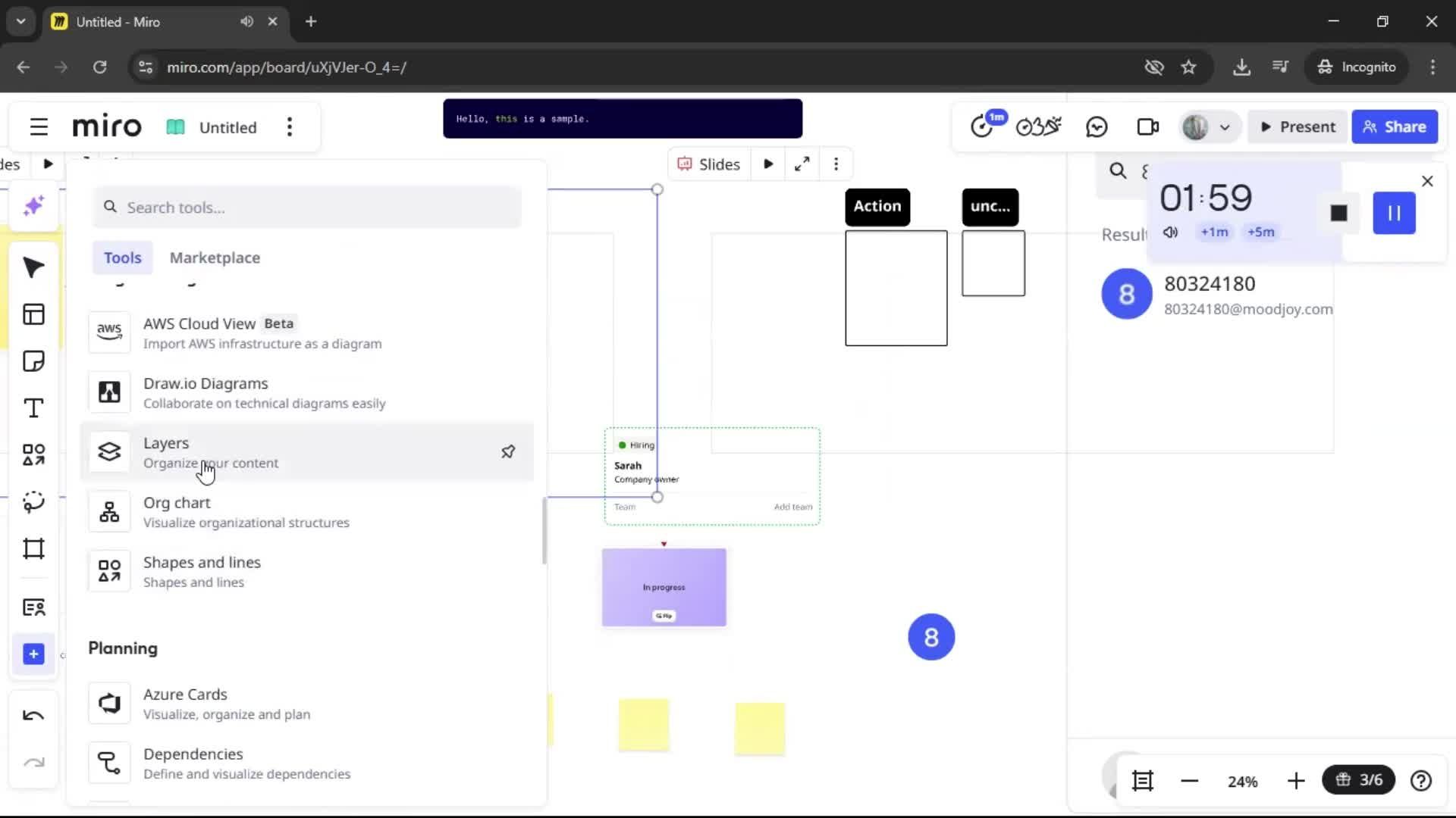 Creating a flowchart screenshot