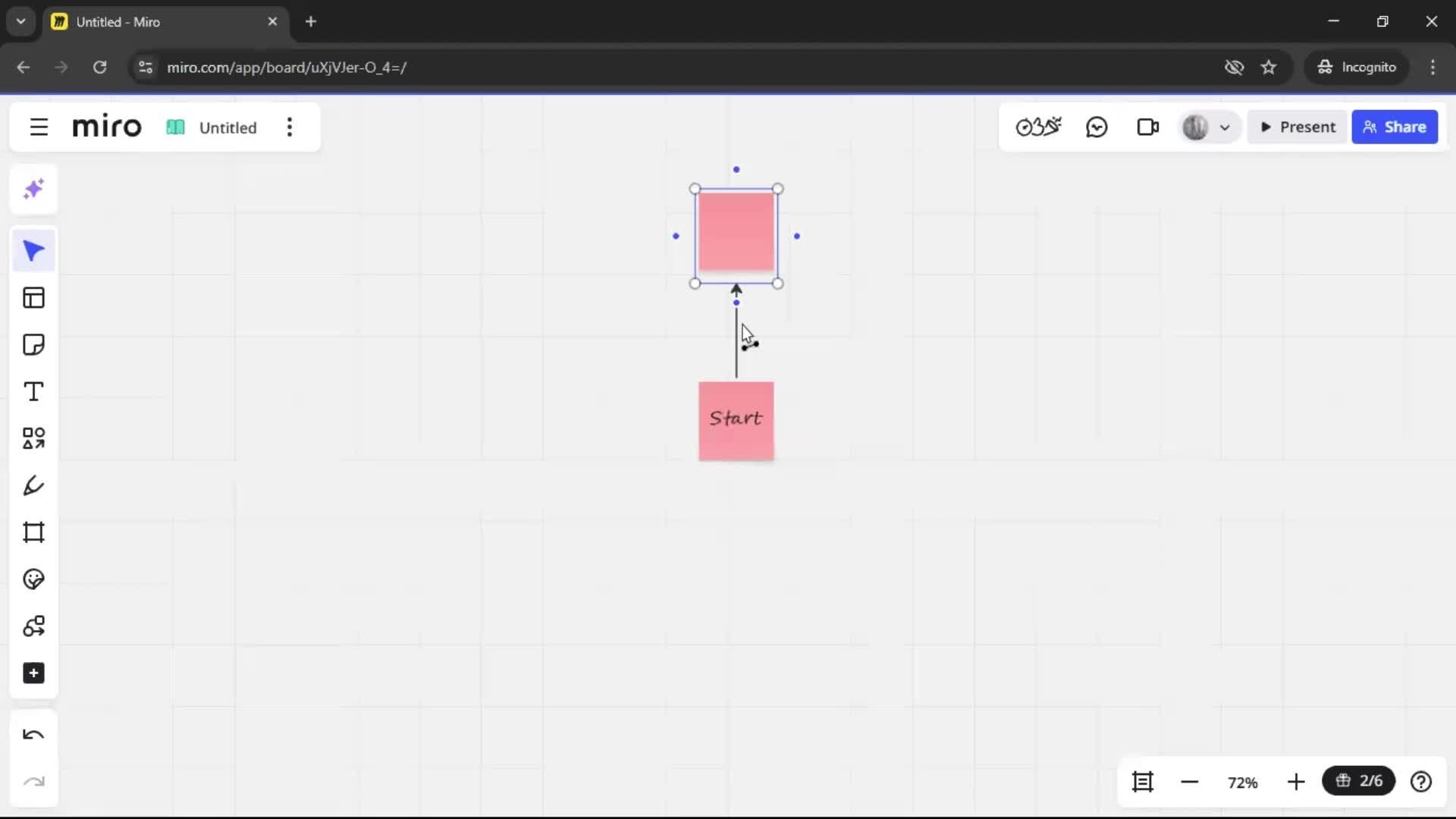 Creating a flowchart screenshot