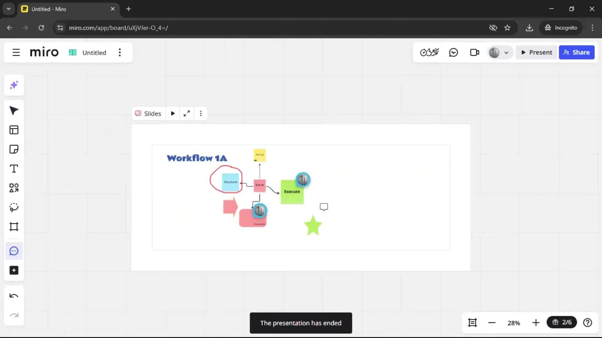 Creating a flowchart screenshot