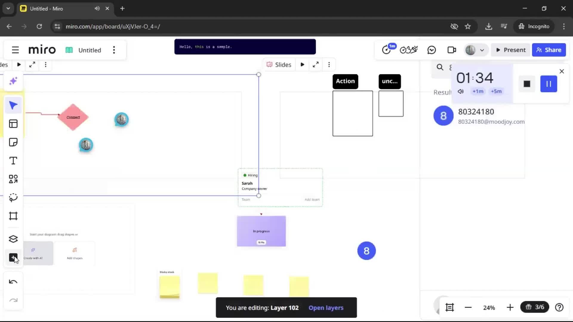Creating a flowchart screenshot