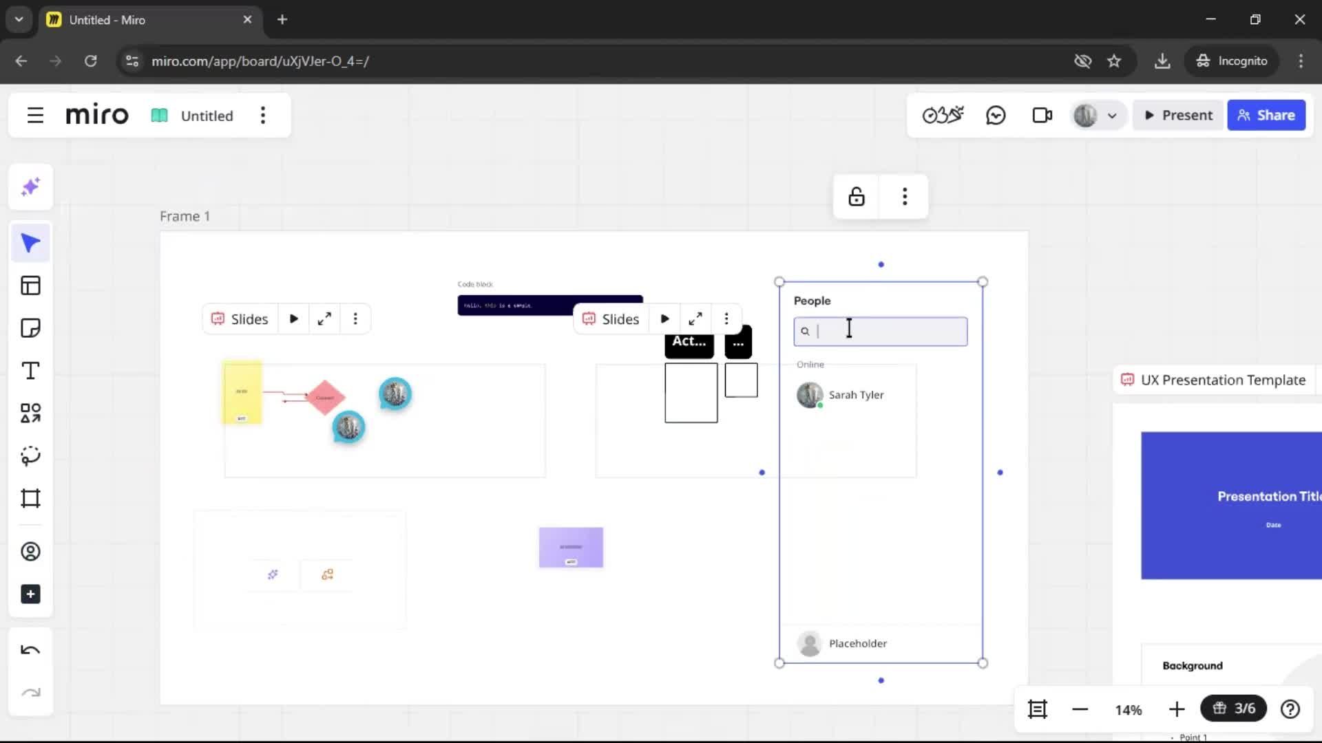 Creating a flowchart screenshot
