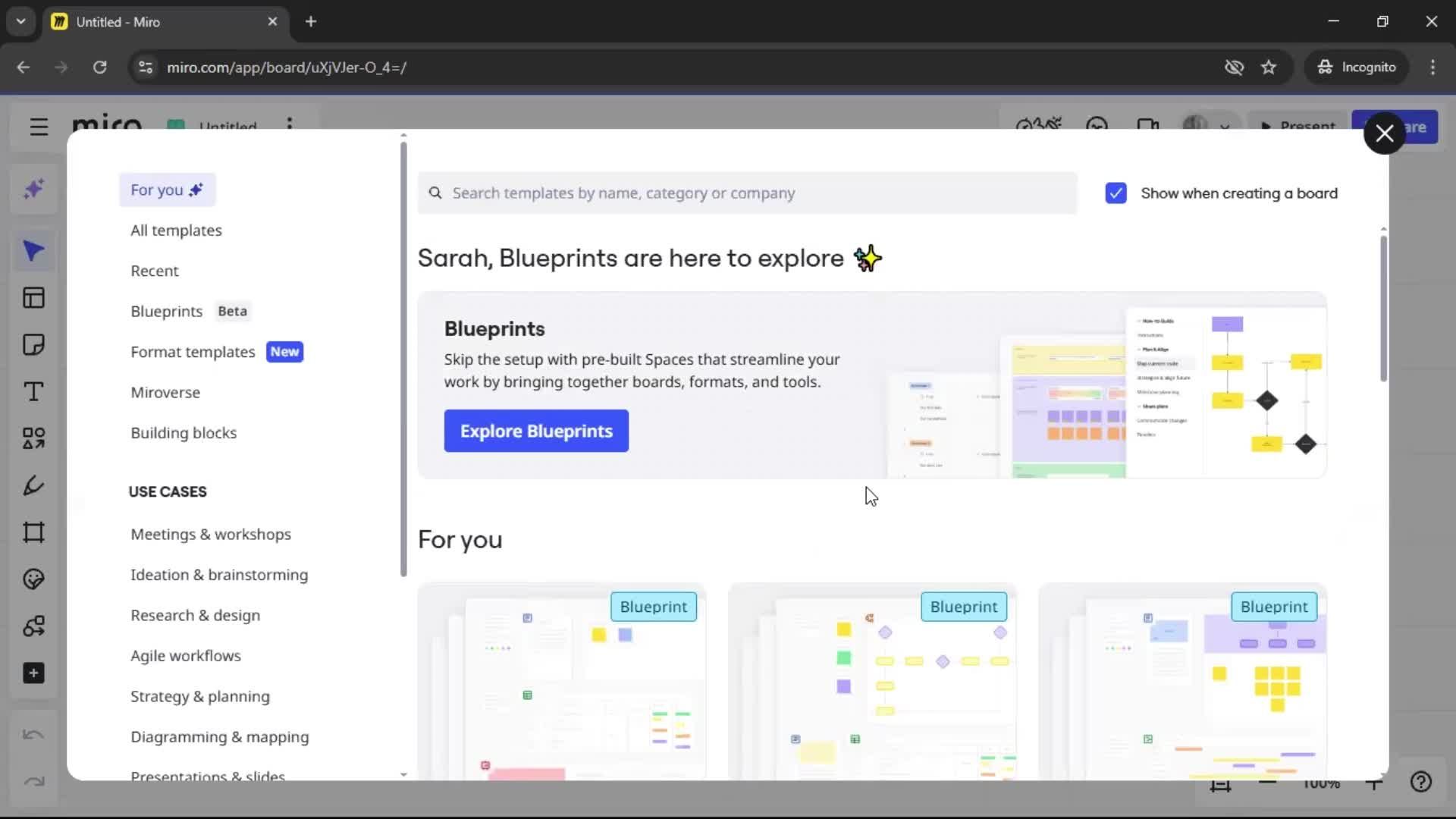 Creating a flowchart screenshot