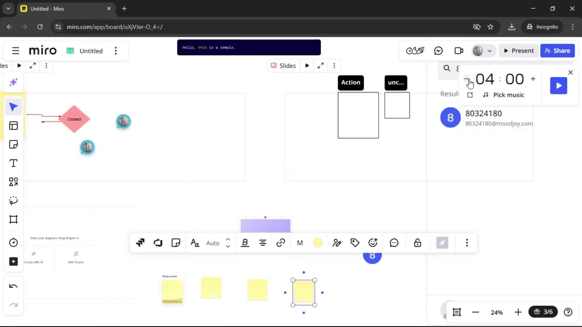 Creating a flowchart screenshot