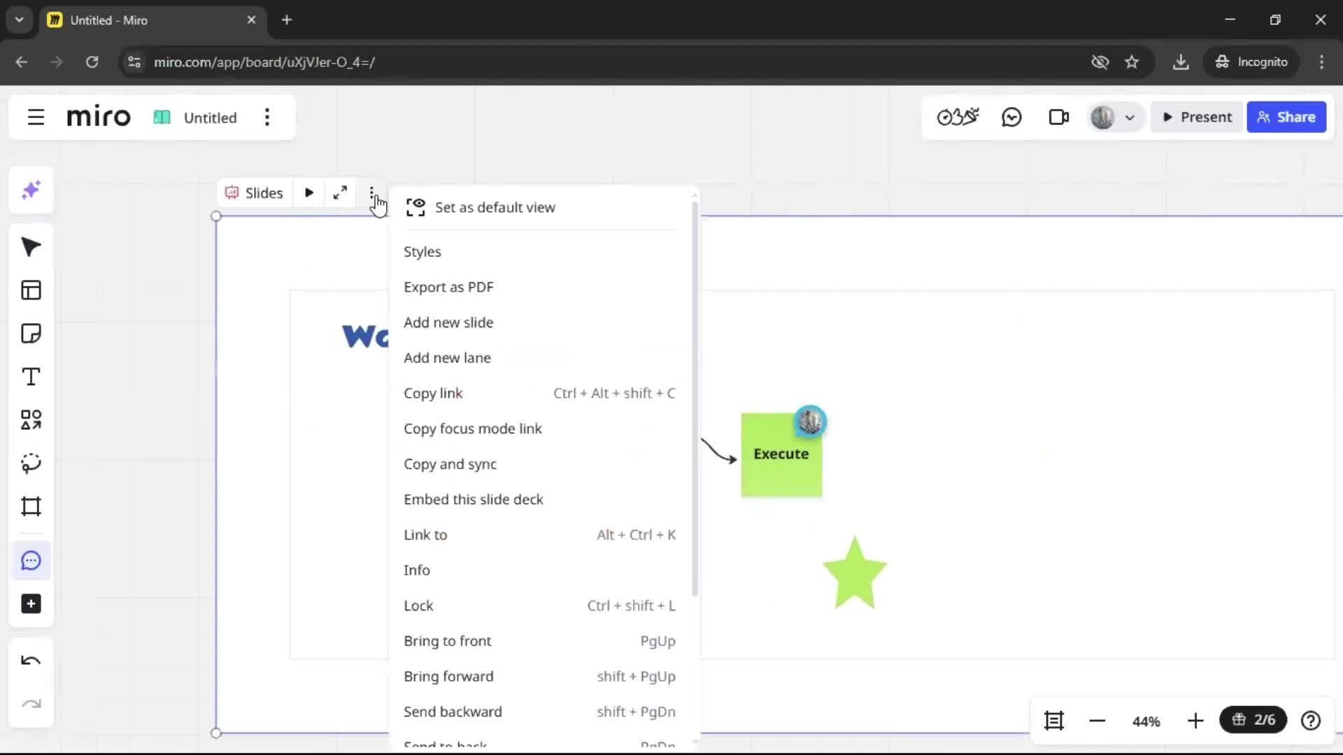 Creating a flowchart screenshot