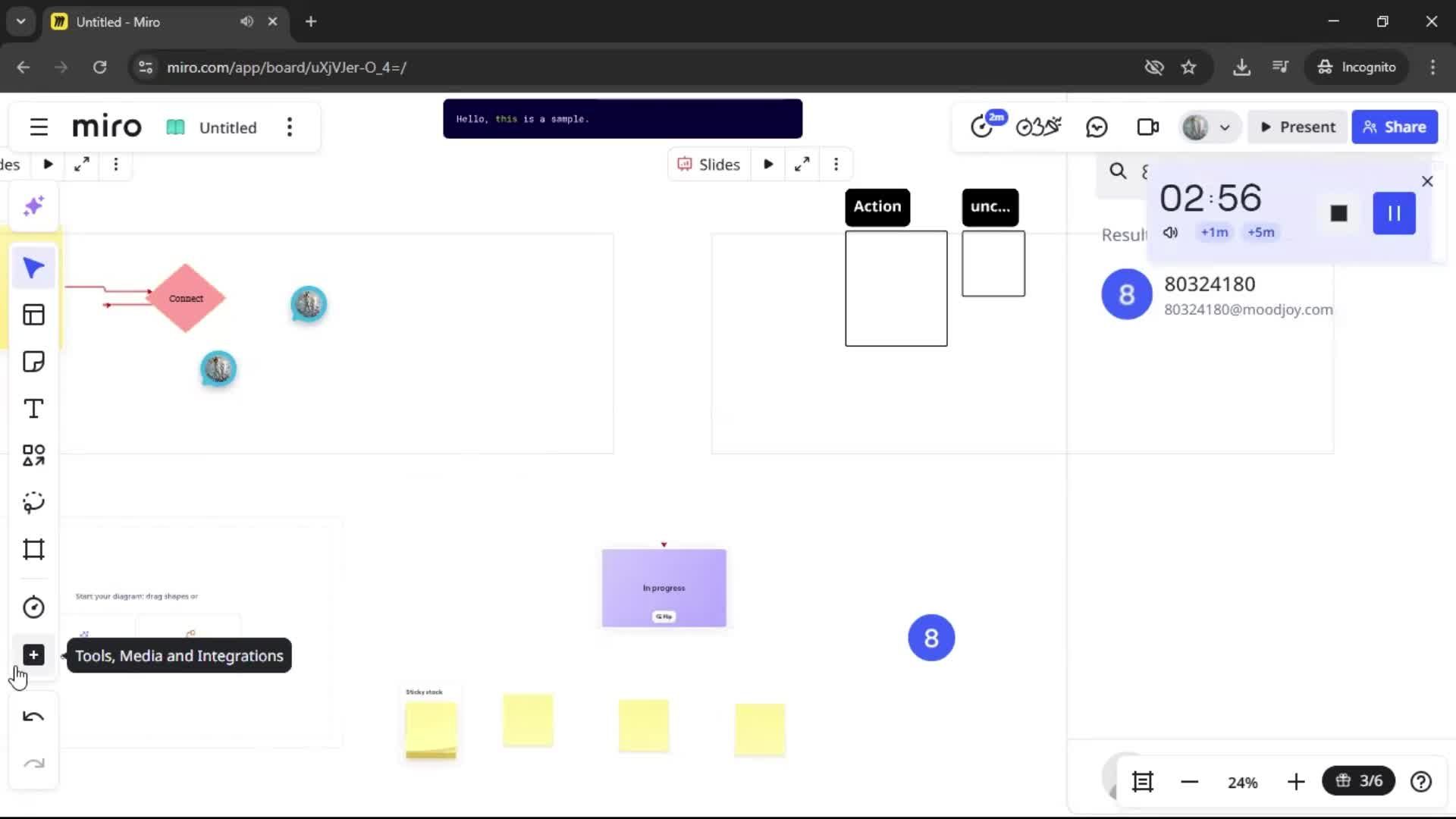 Creating a flowchart screenshot
