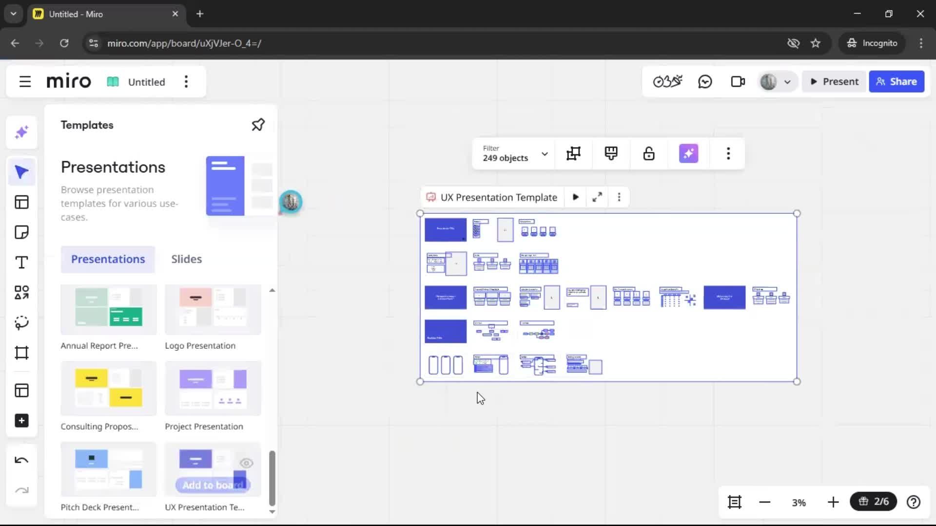Creating a flowchart screenshot