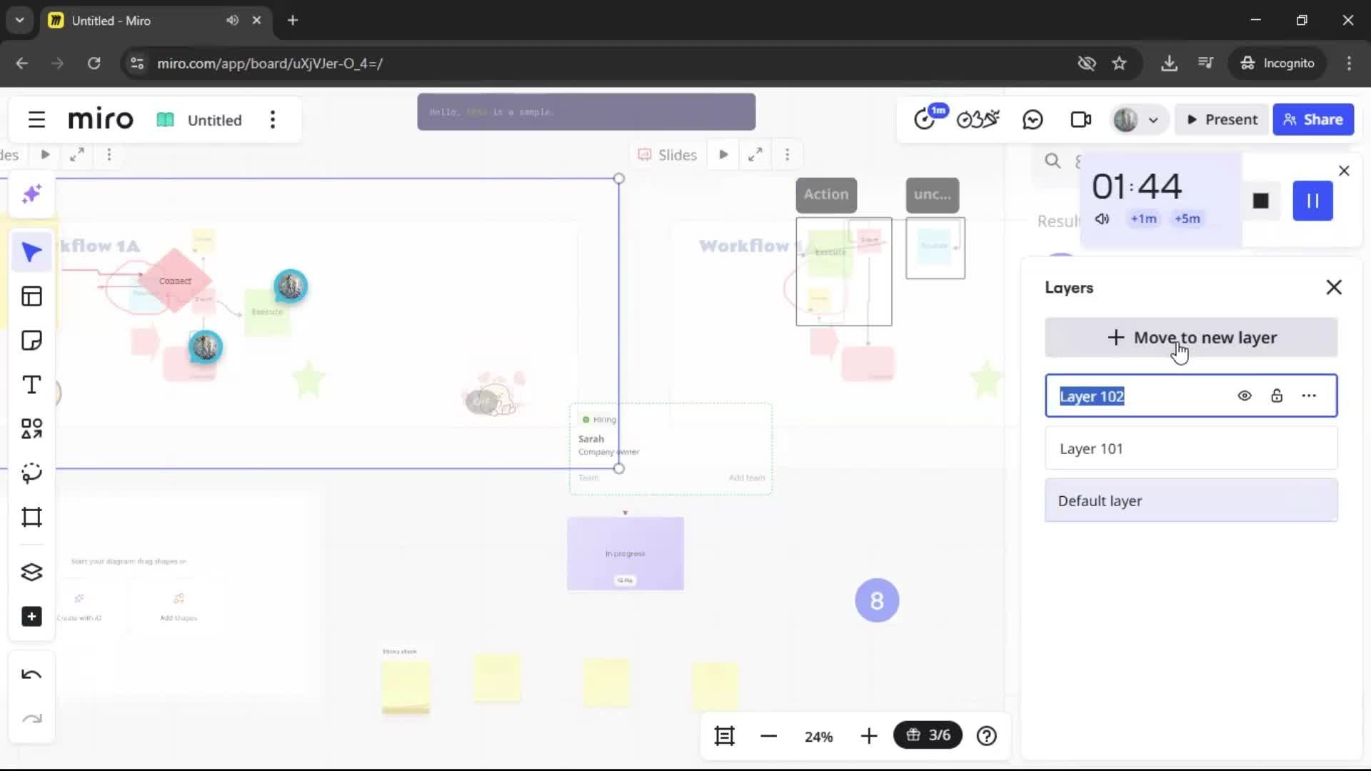 Creating a flowchart screenshot