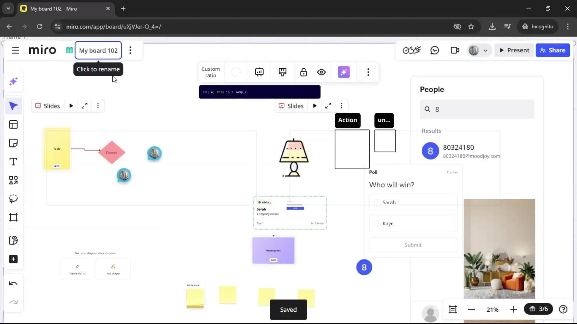 Creating a flowchart screenshot
