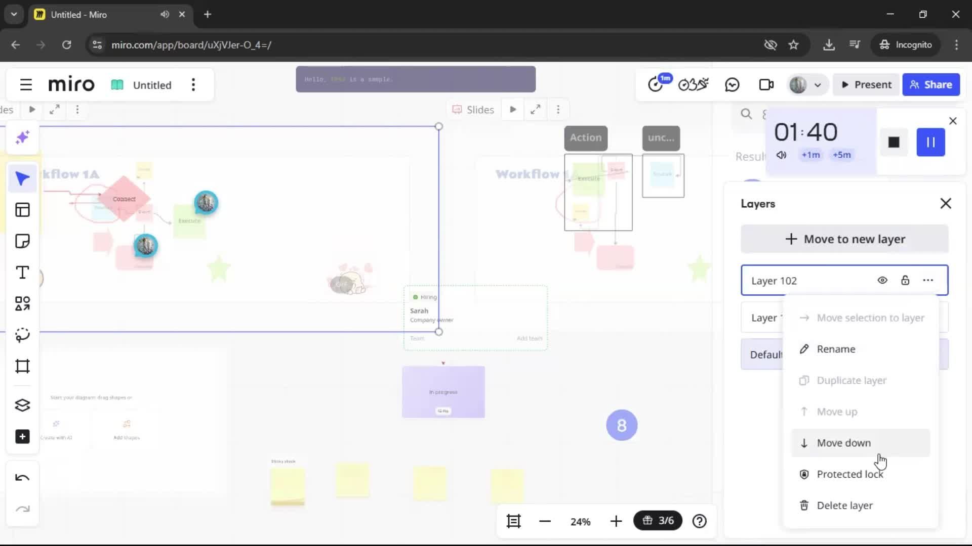 Creating a flowchart screenshot