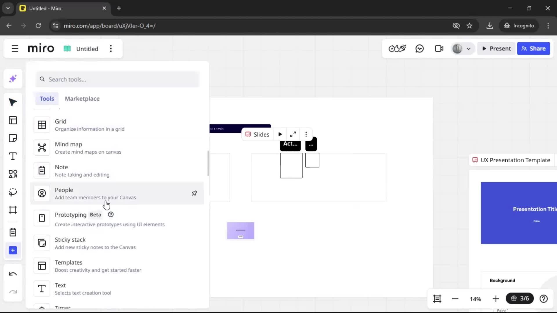 Creating a flowchart screenshot
