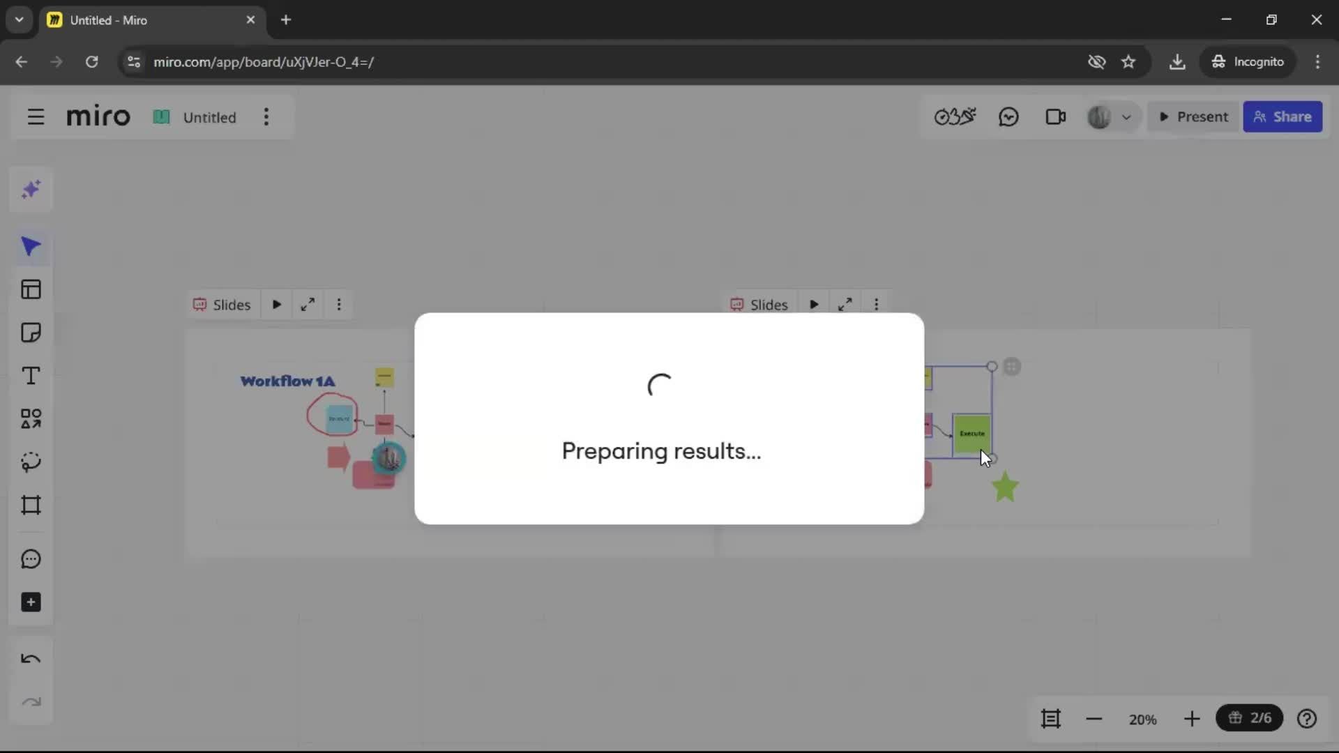 Creating a flowchart screenshot