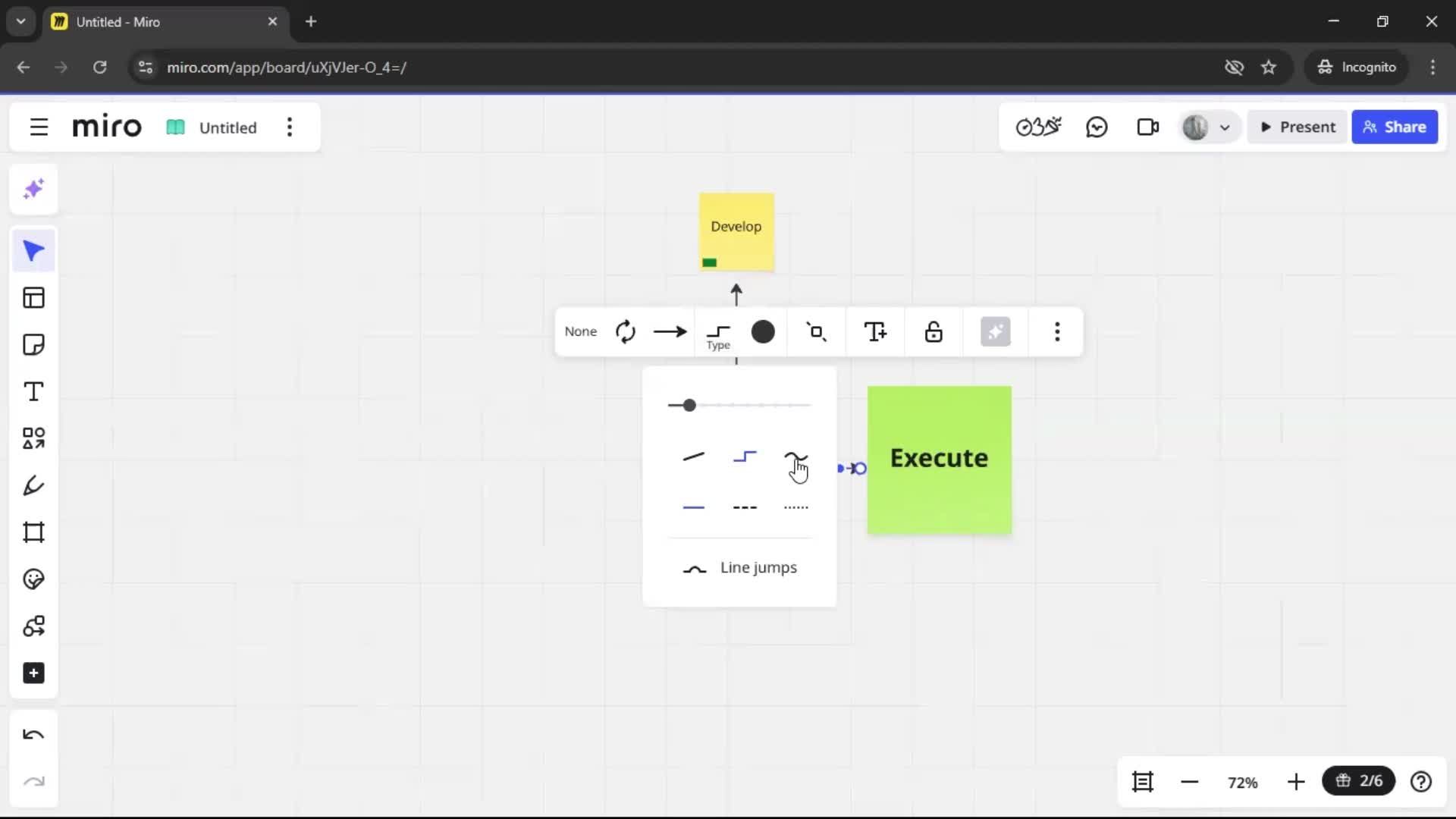 Creating a flowchart screenshot