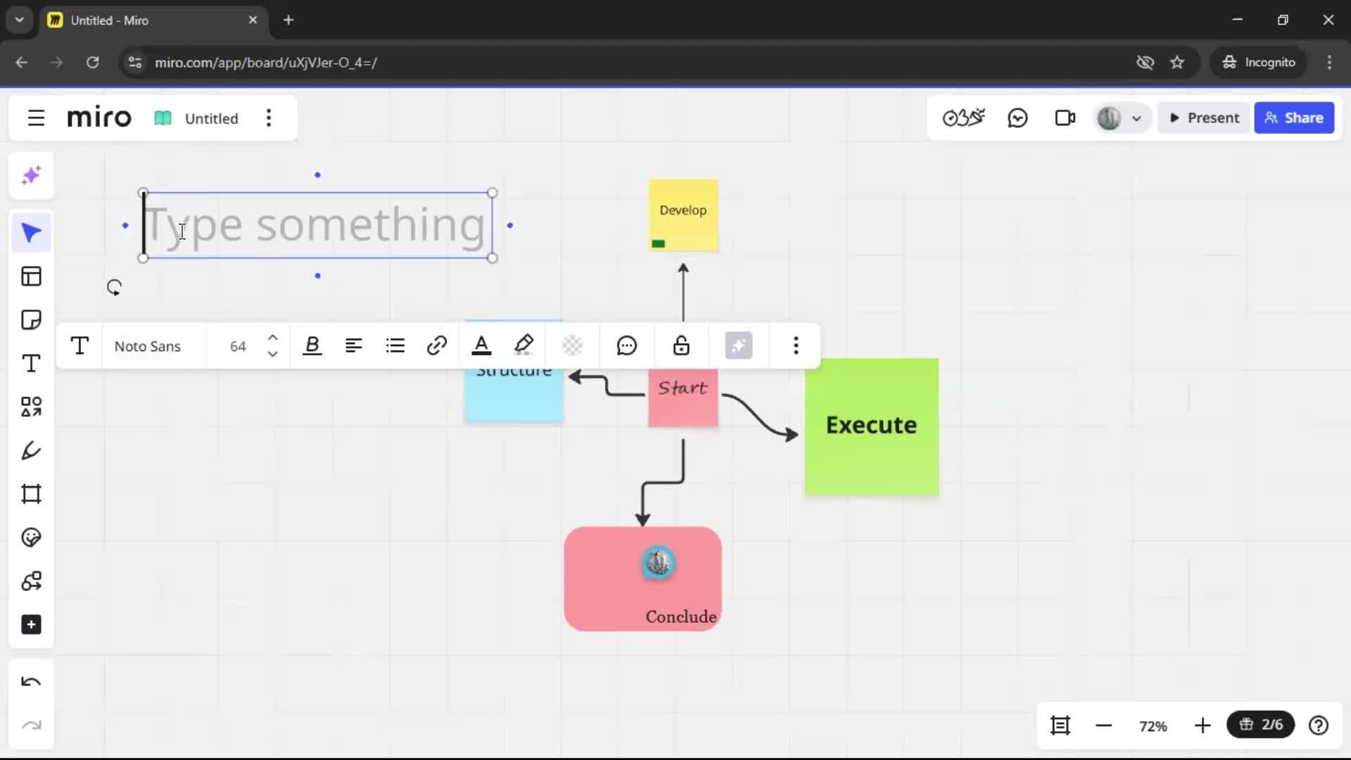 Creating a flowchart screenshot