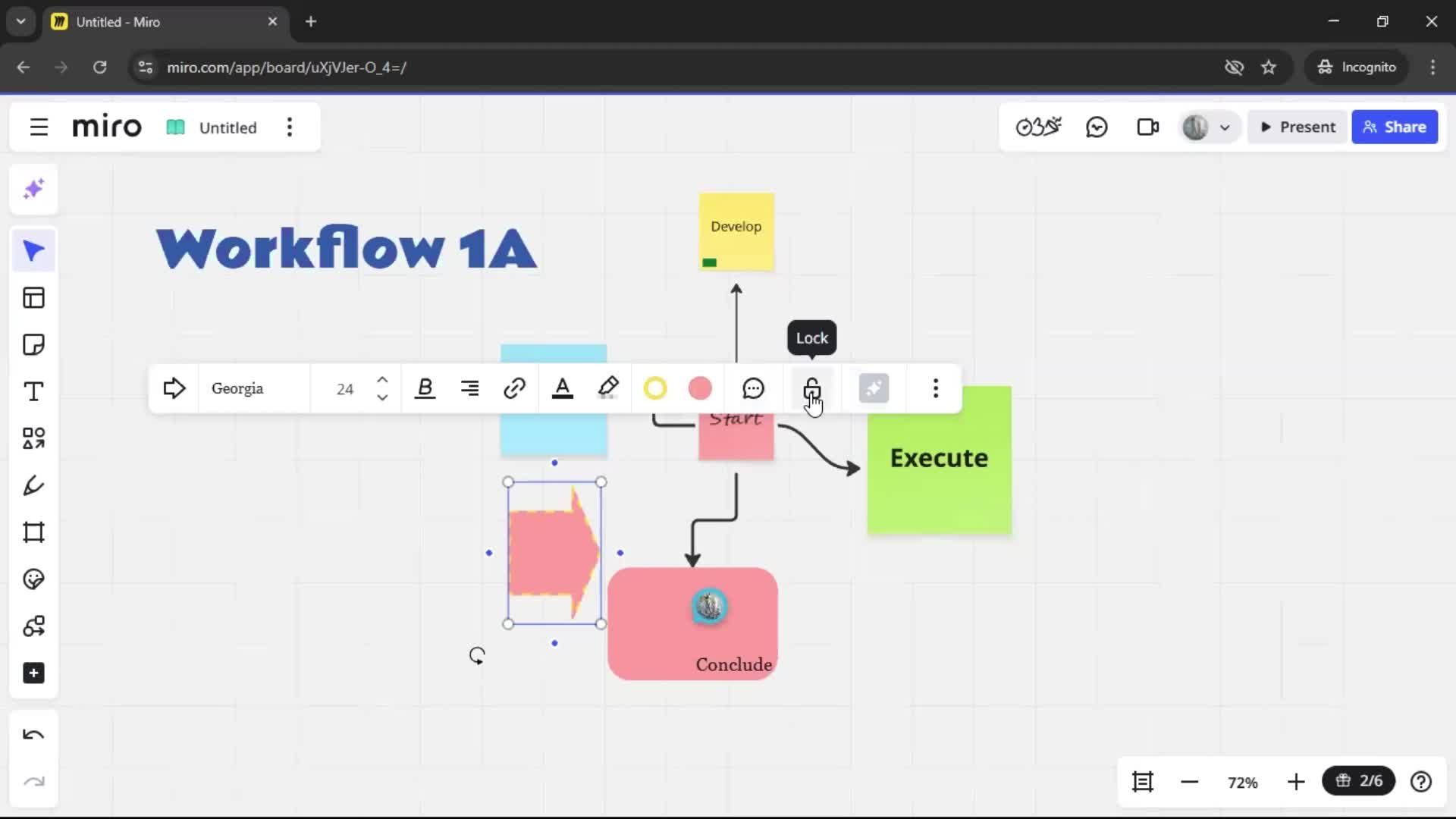 Creating a flowchart screenshot