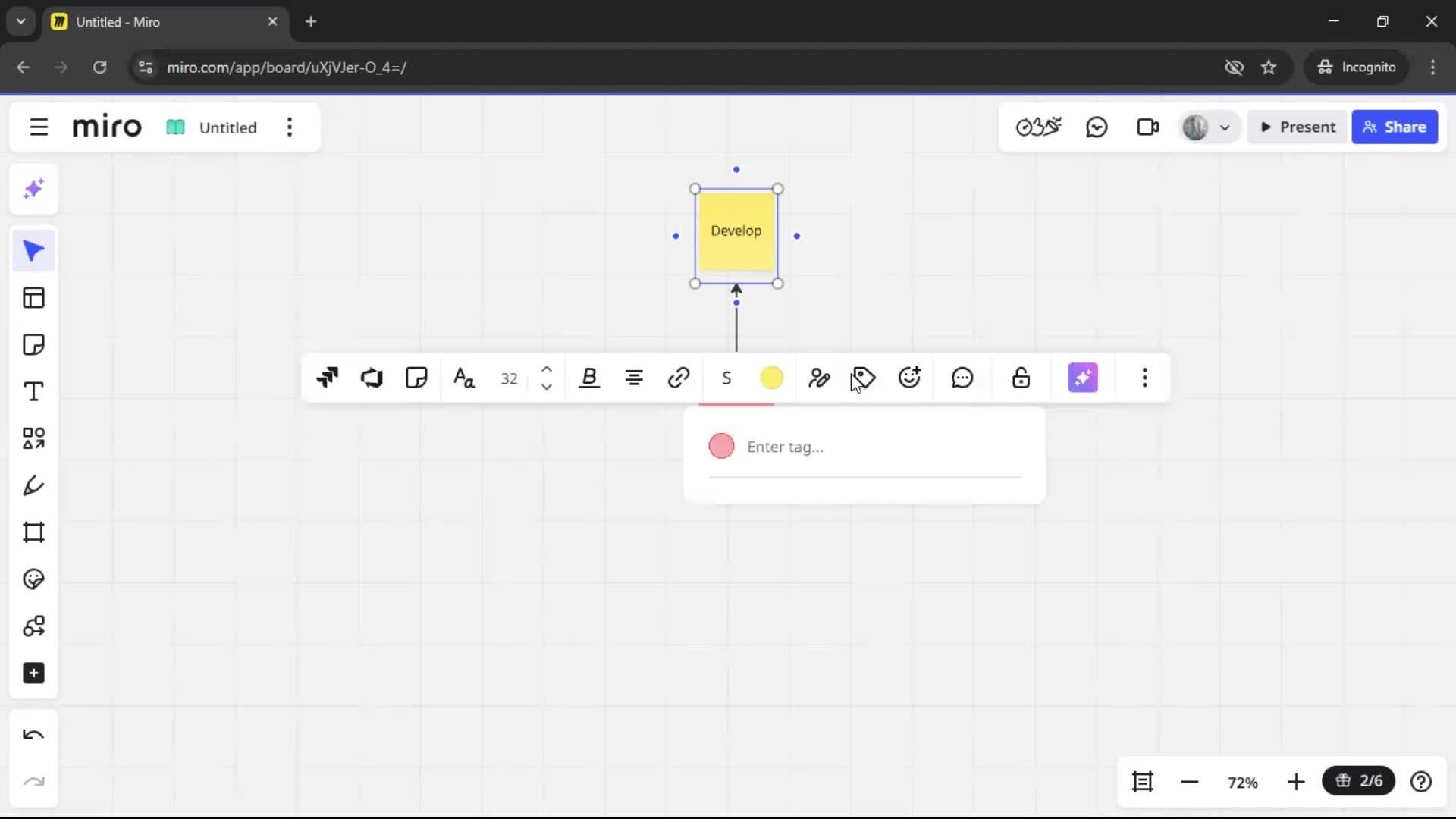 Creating a flowchart screenshot
