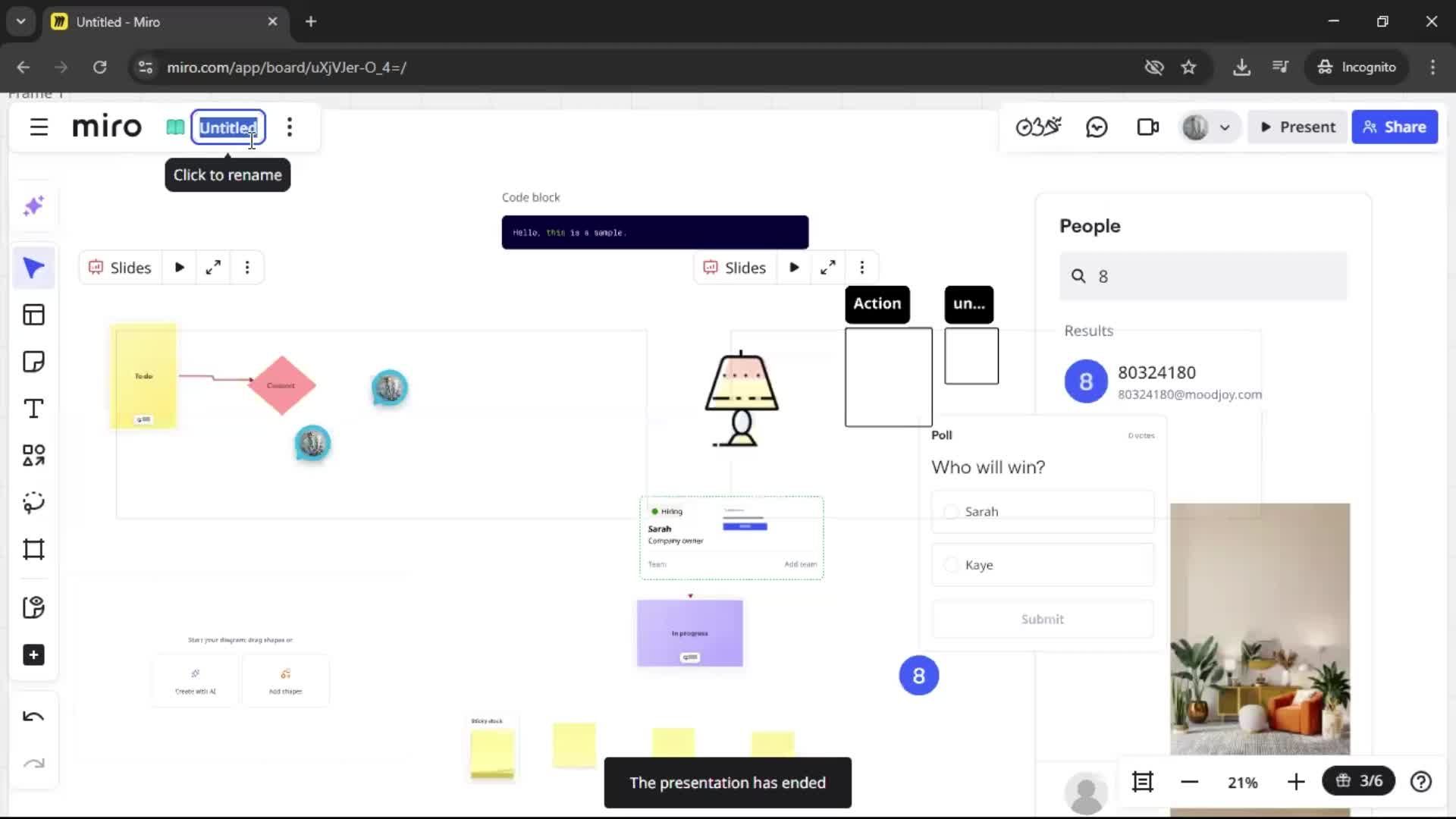 Creating a flowchart screenshot