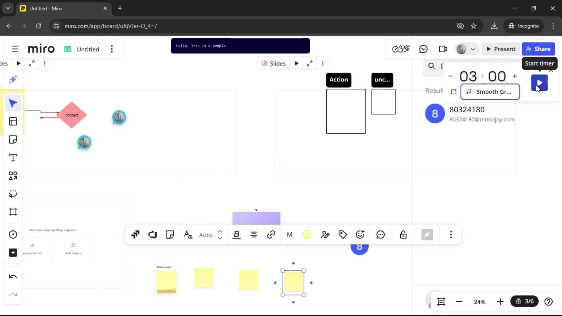Creating a flowchart screenshot