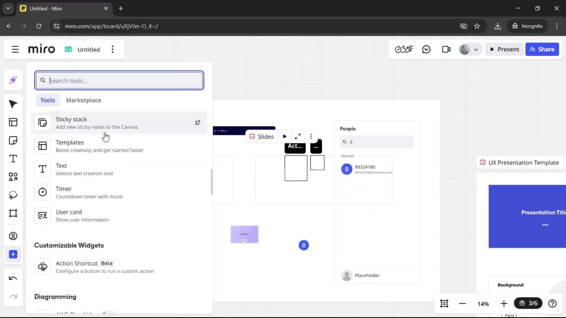 Creating a flowchart screenshot